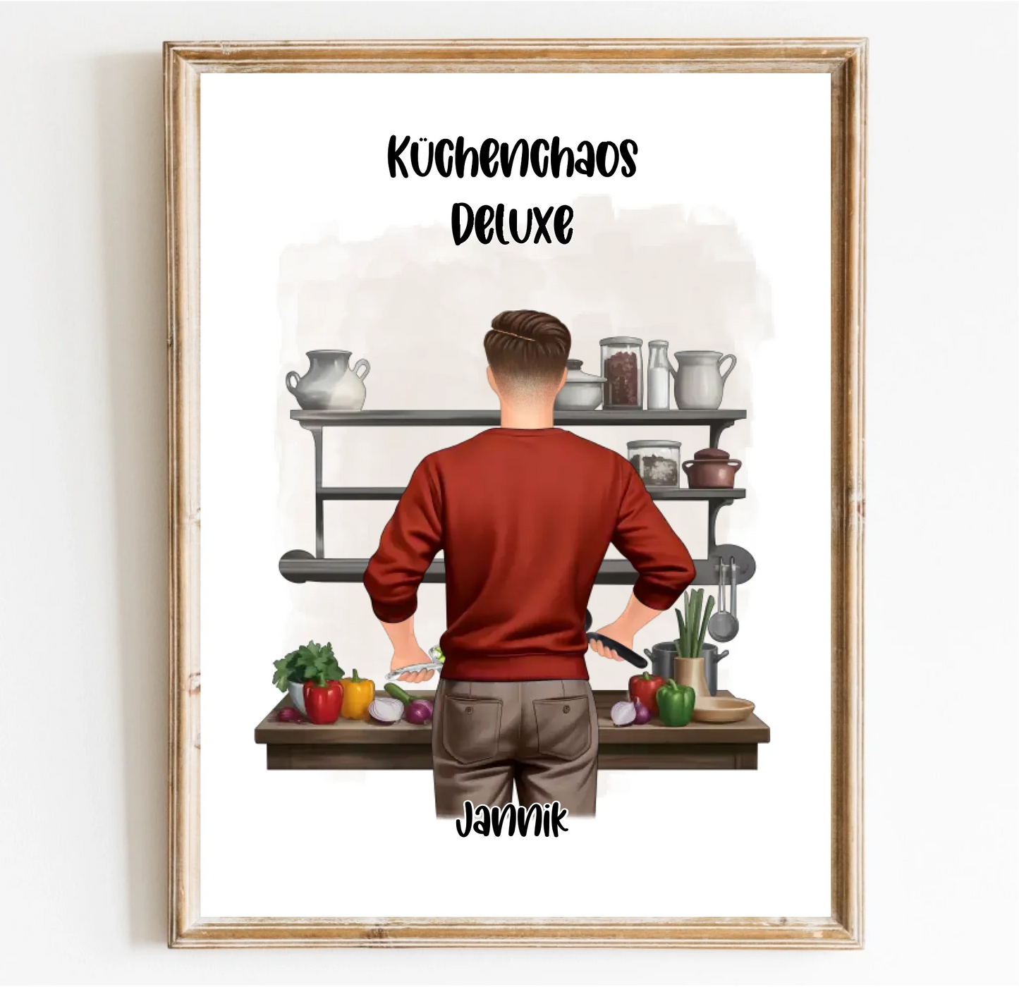 Mann kochen Poster