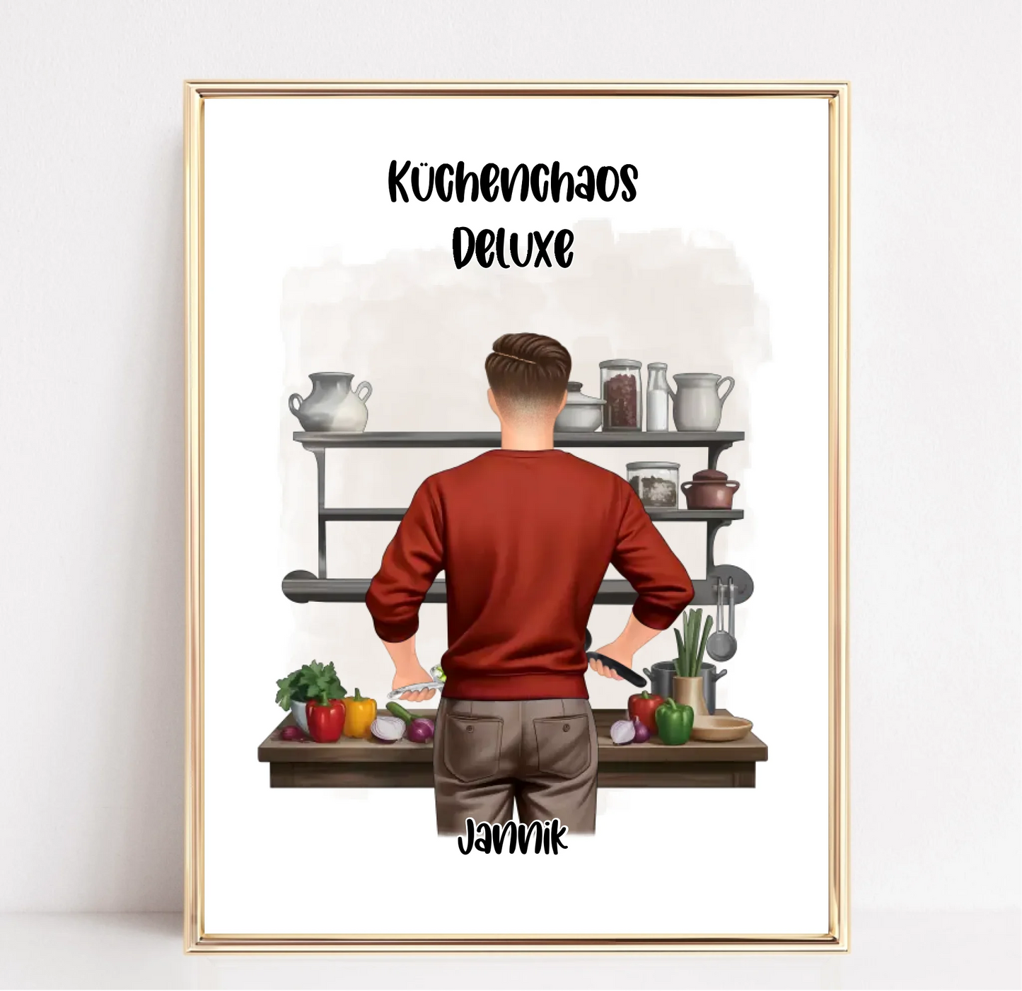 Mann kochen Poster