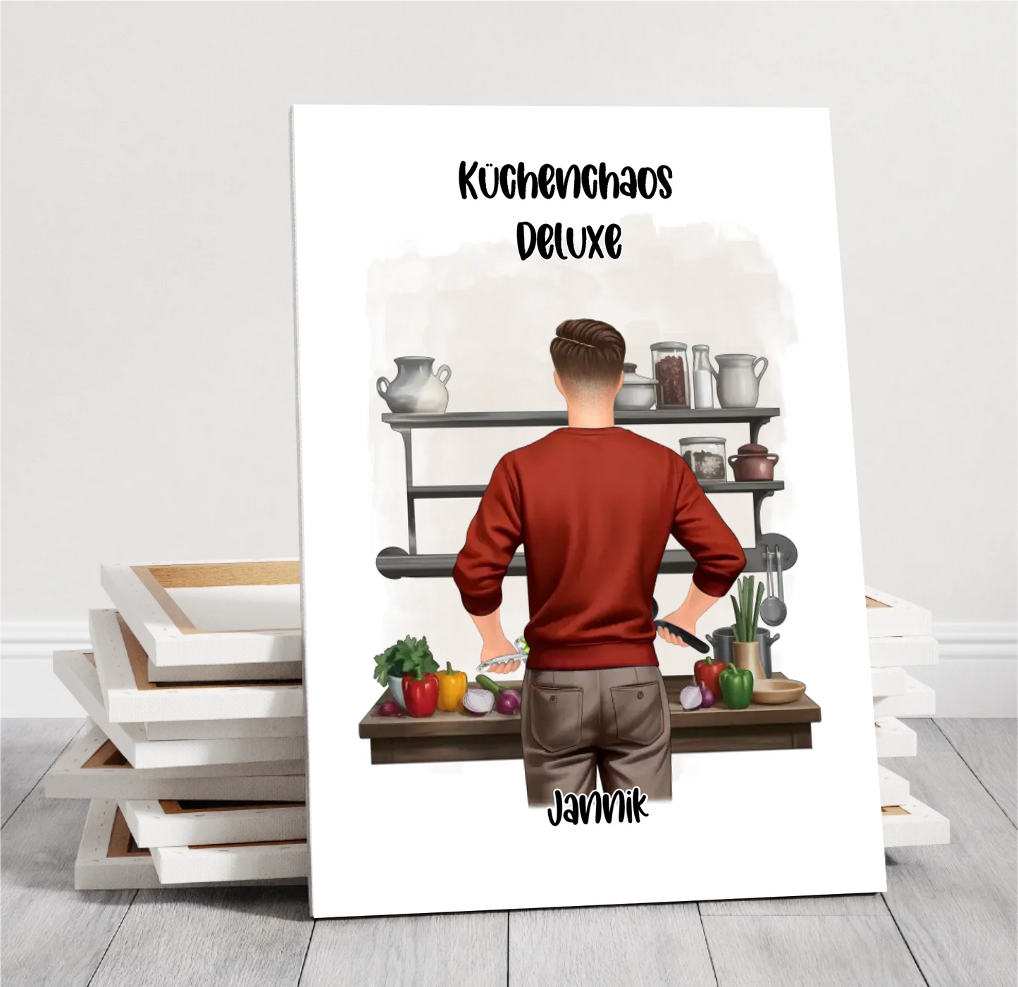 Mann kochen Poster