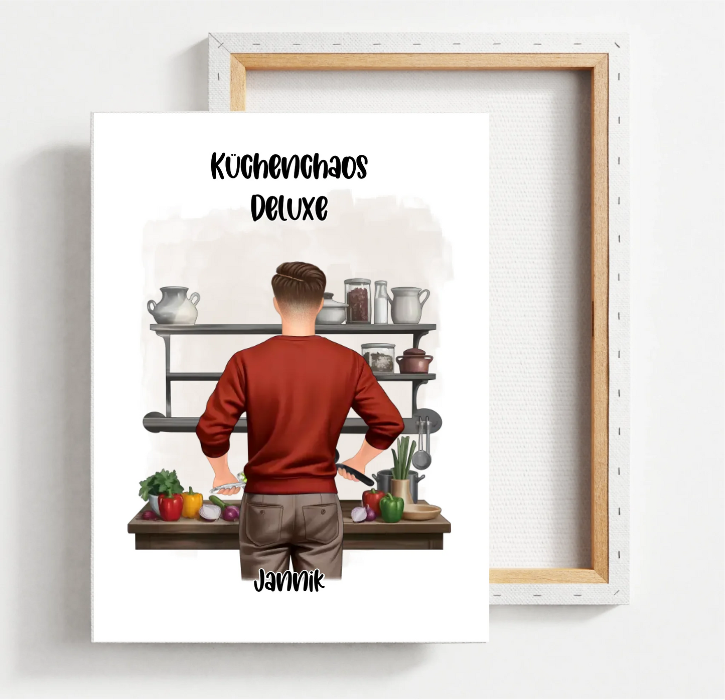 Mann kochen Poster