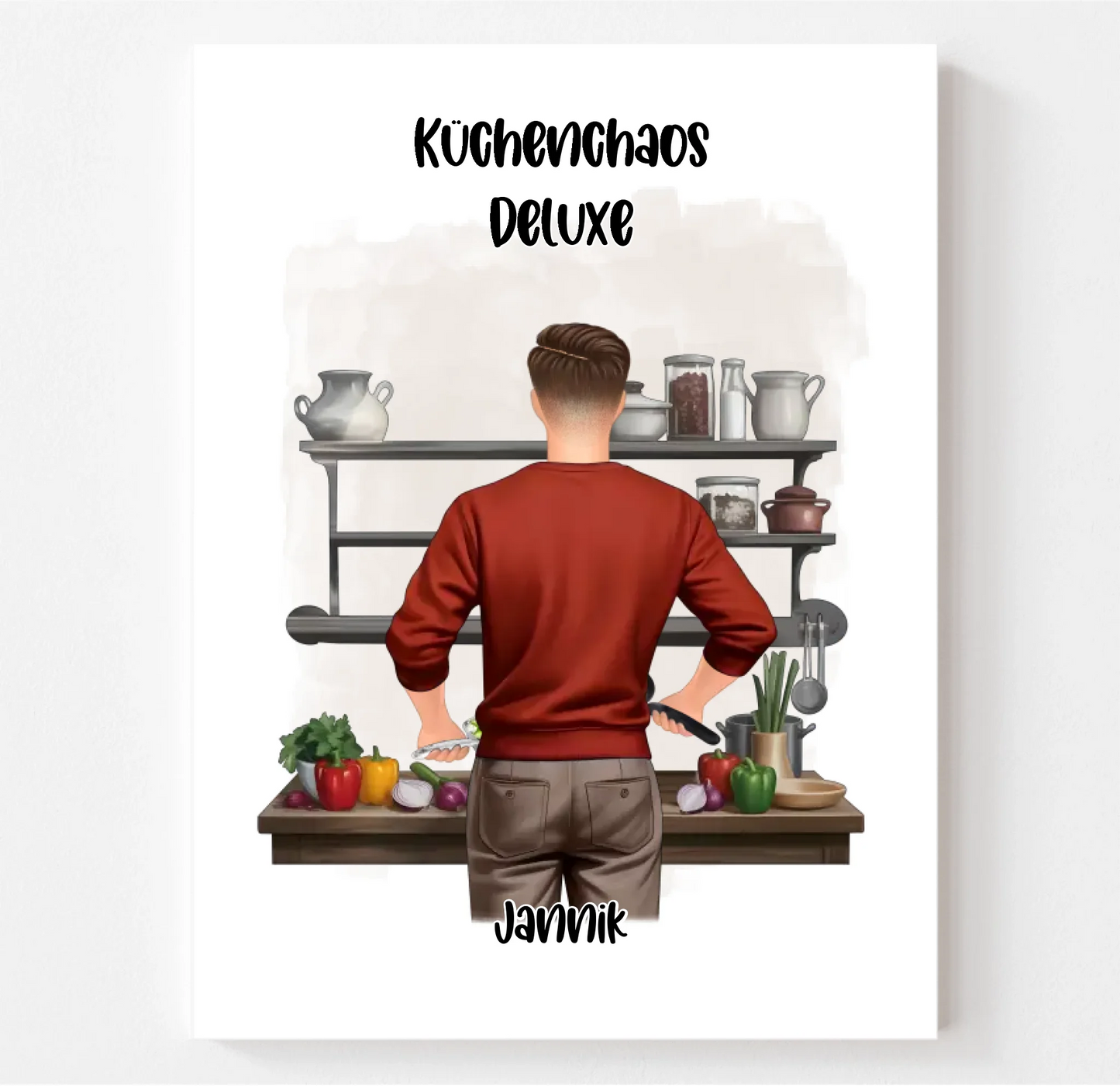 Mann kochen Poster