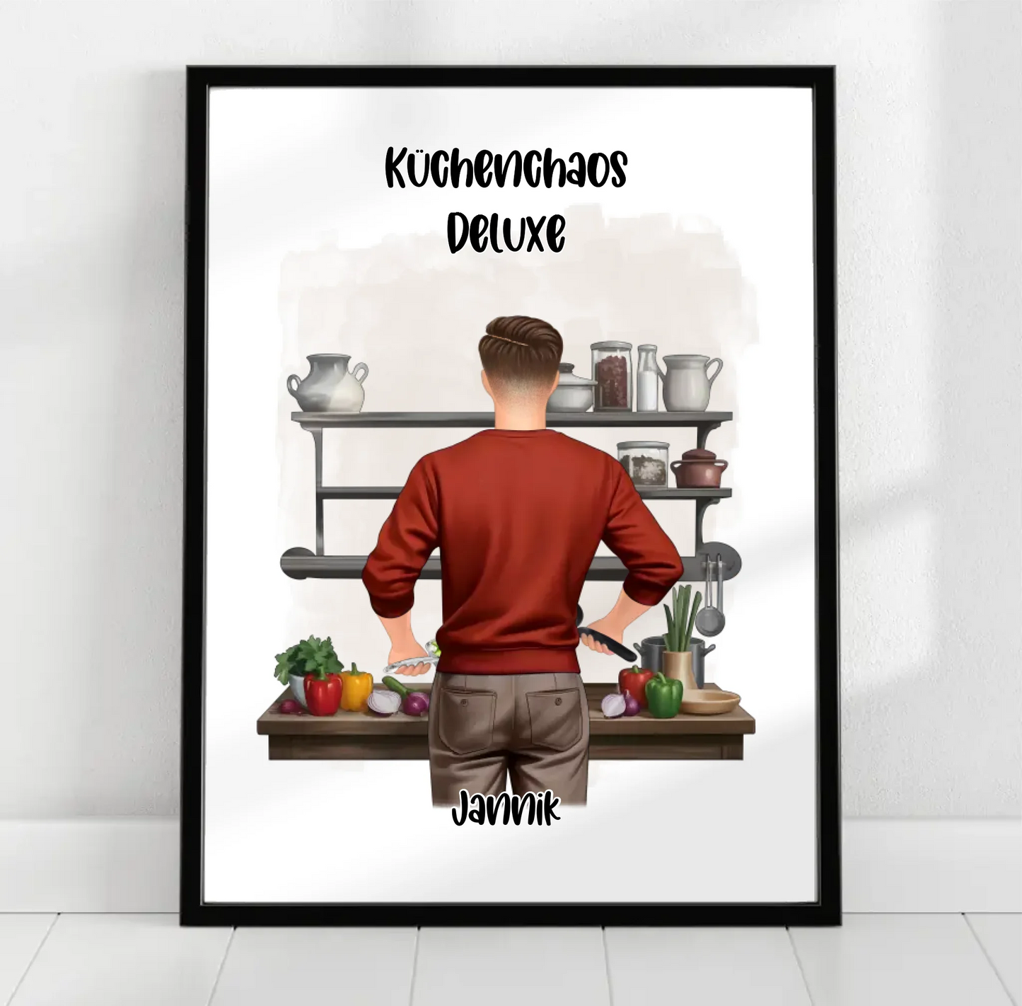 Mann kochen Poster