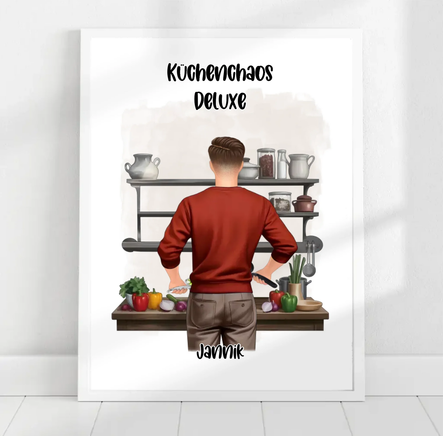 Mann kochen Poster