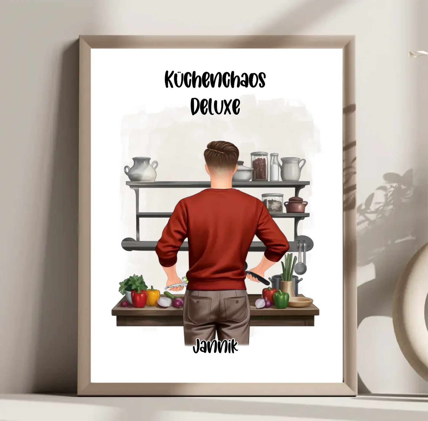 Mann kochen Poster
