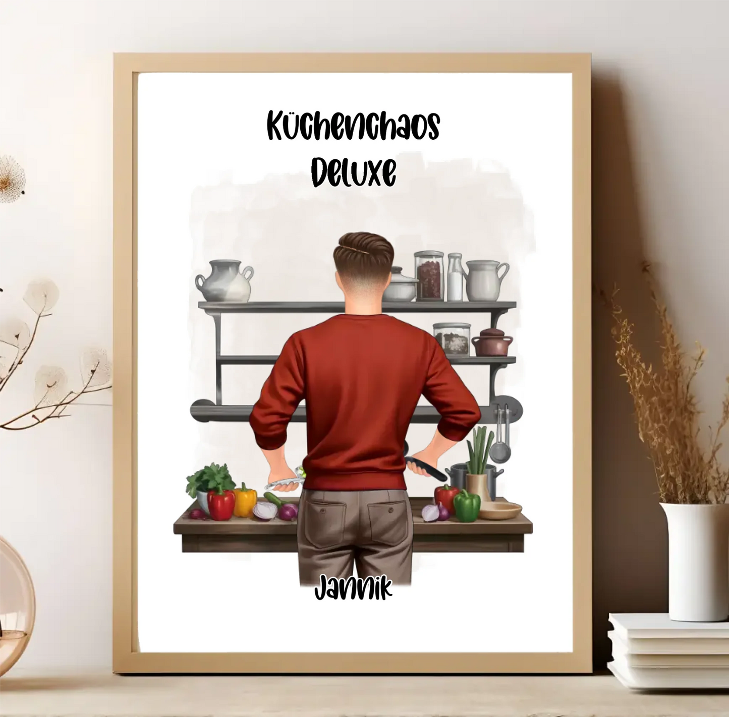 Mann kochen Poster