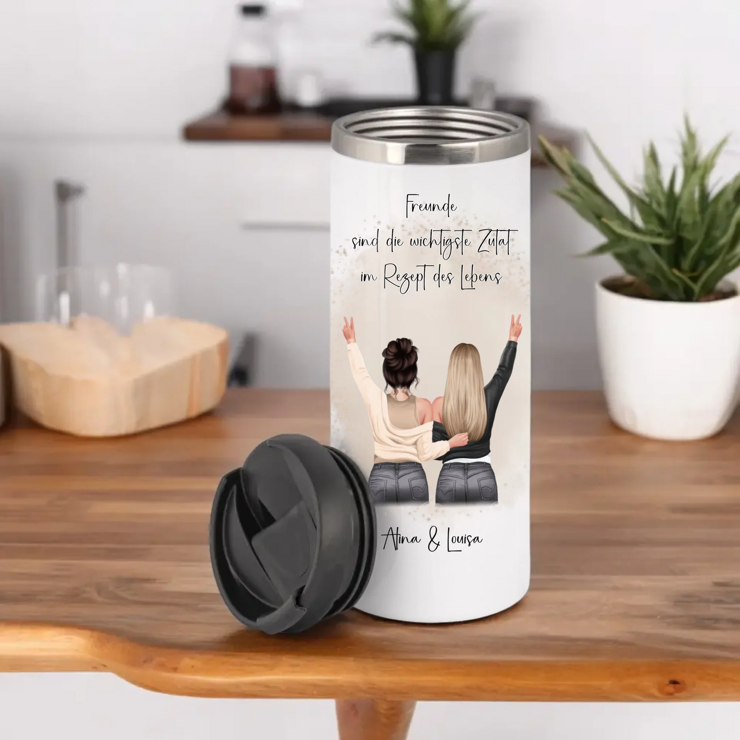 2-3 Freundinnen Tasse / Thermobecher Personalisiert