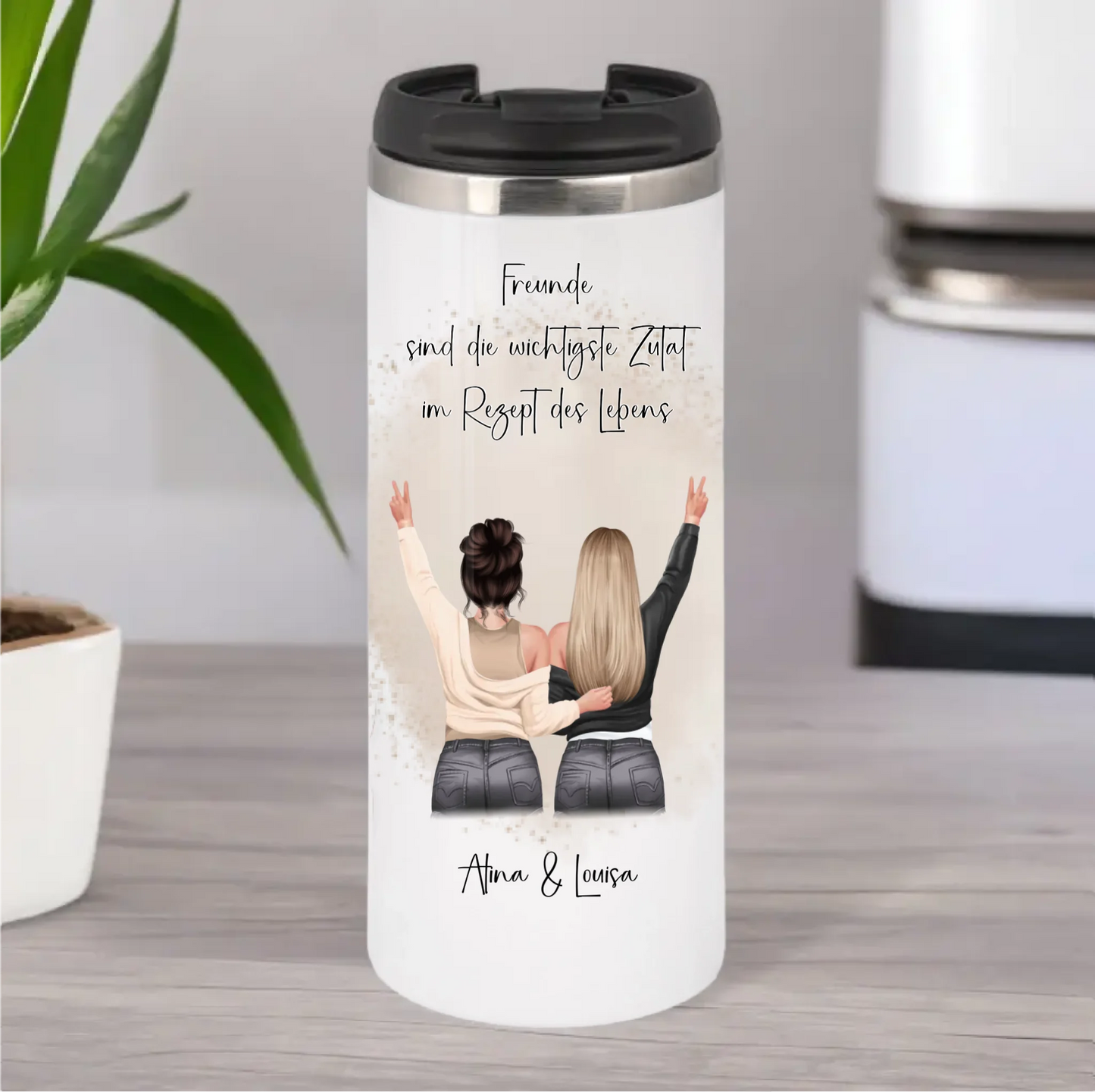 2-3 Freundinnen Tasse / Thermobecher Personalisiert