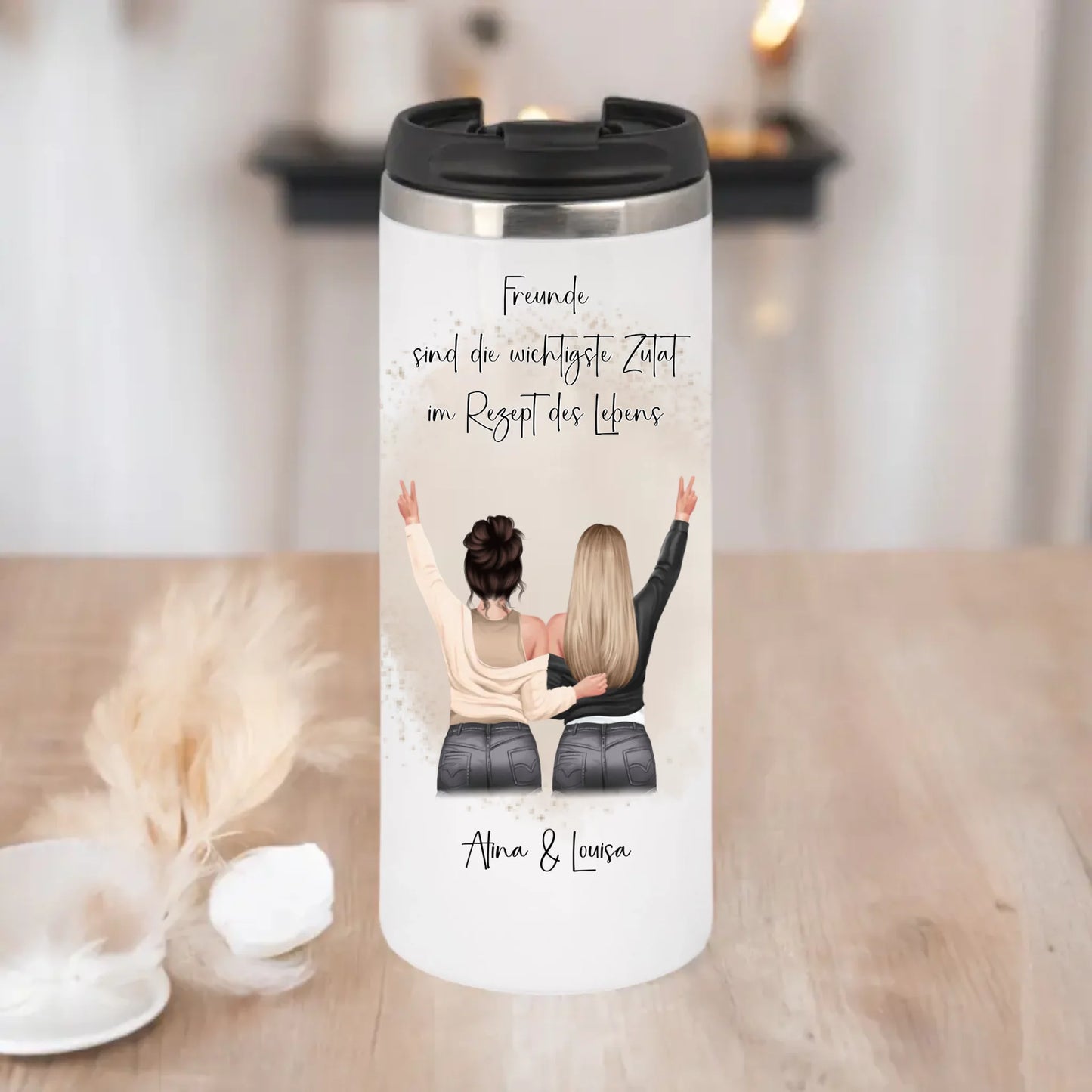 2-3 Freundinnen Tasse / Thermobecher Personalisiert