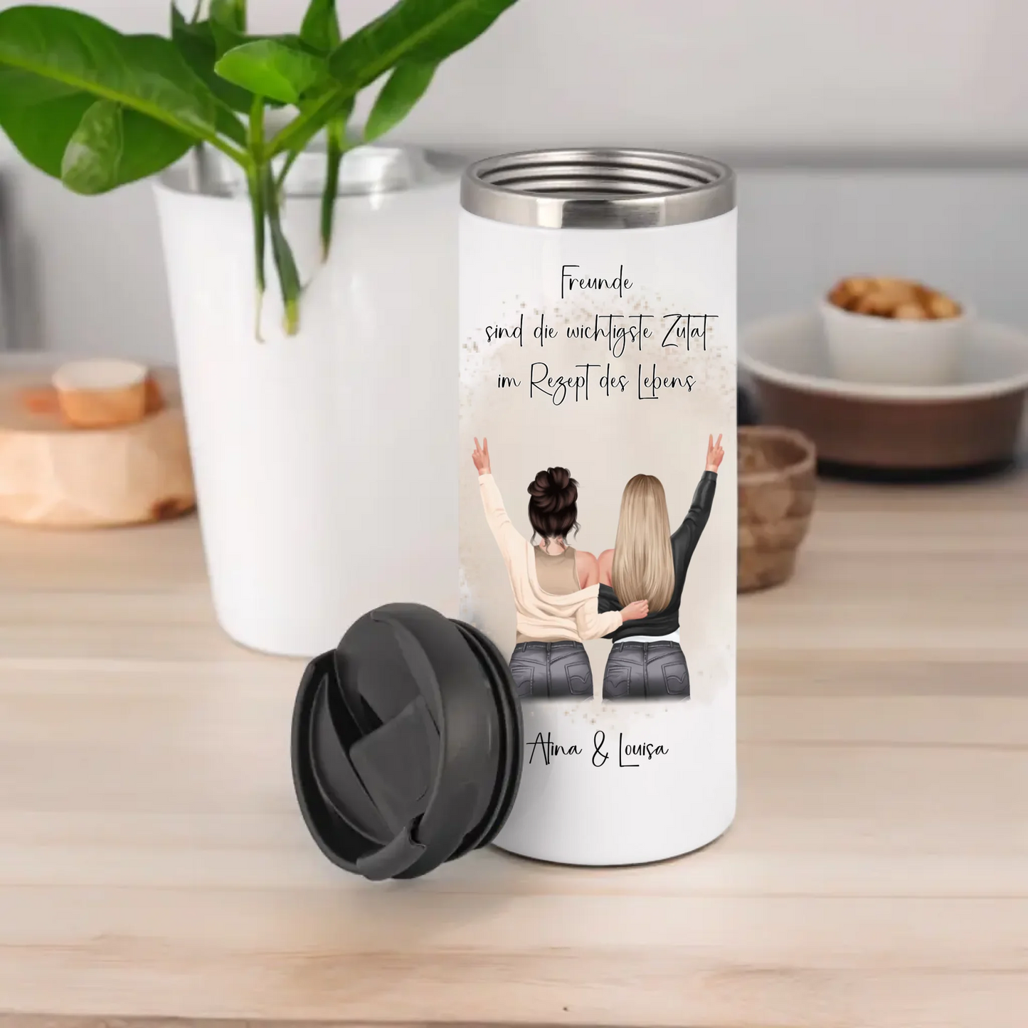2-3 Freundinnen Tasse / Thermobecher Personalisiert