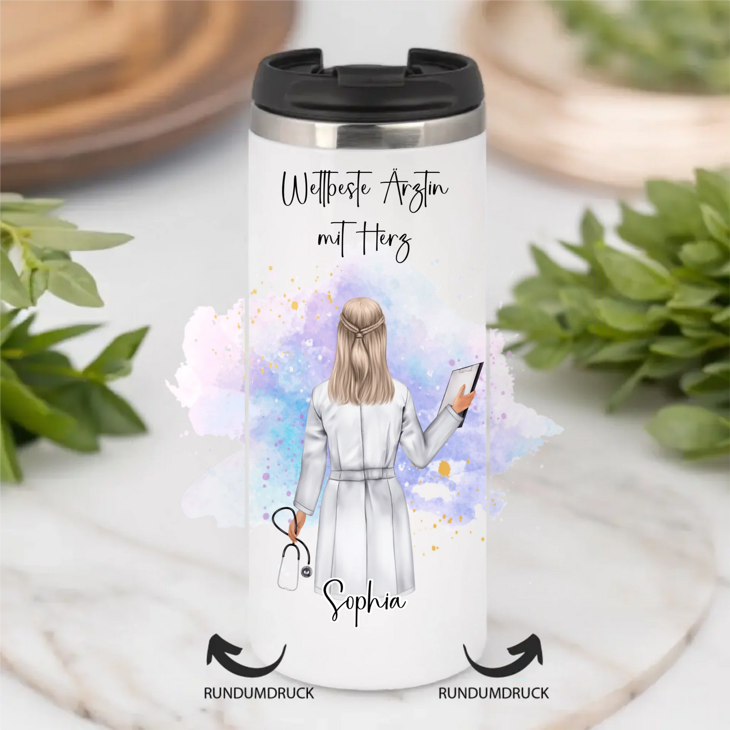 Personalisierte Tasse / Thermobecher Arzt Bestseller #1 Geschenk