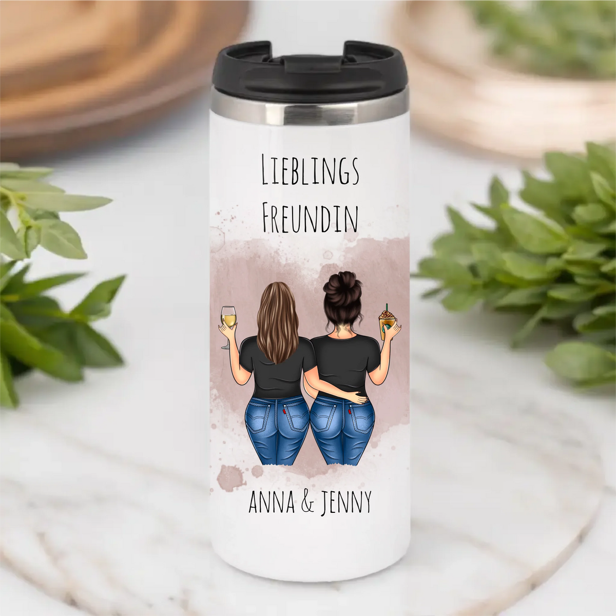 Curvy Freundinnen Tasse / Thermobecher