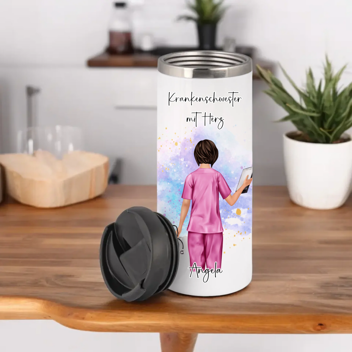 Personalisierte Krankenschwester Tasse / Thermobecher