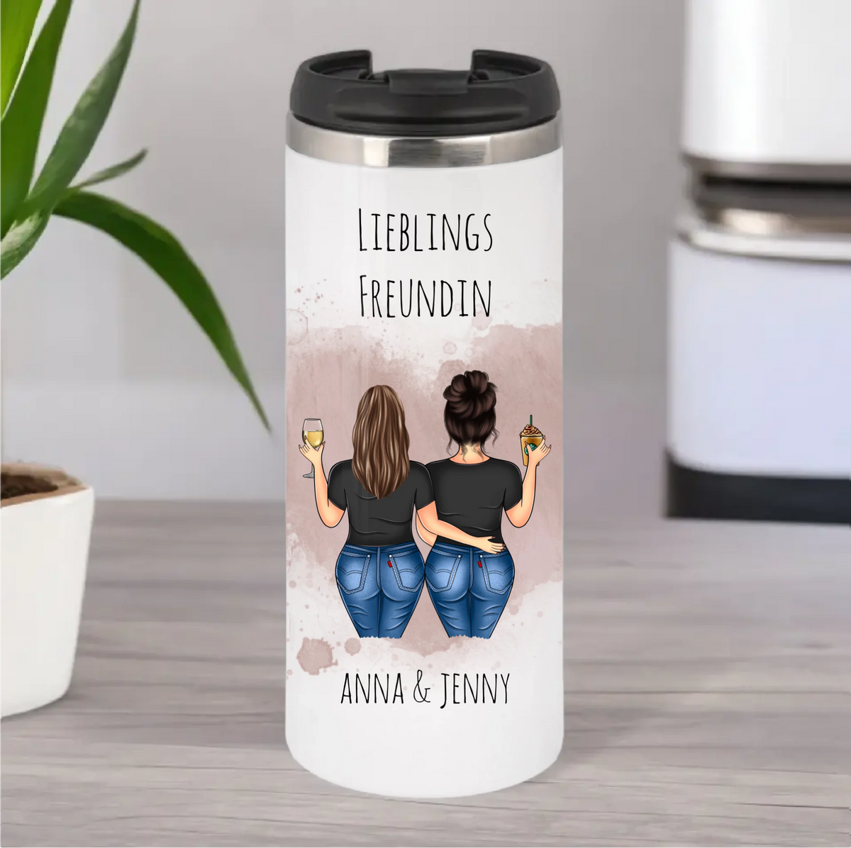 Curvy Freundinnen Tasse / Thermobecher