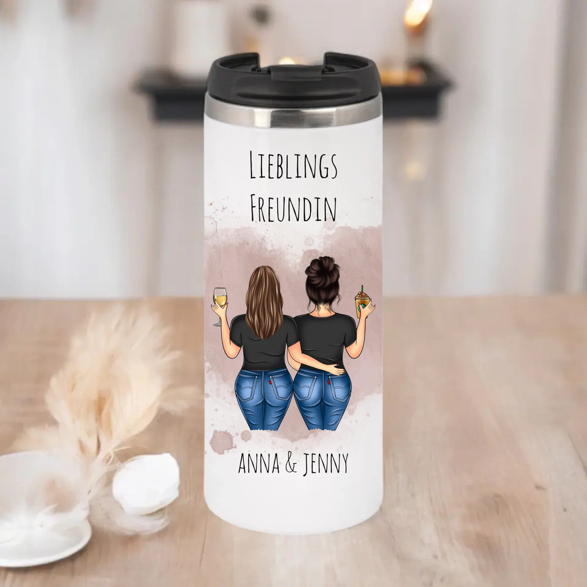 Curvy Freundinnen Tasse / Thermobecher
