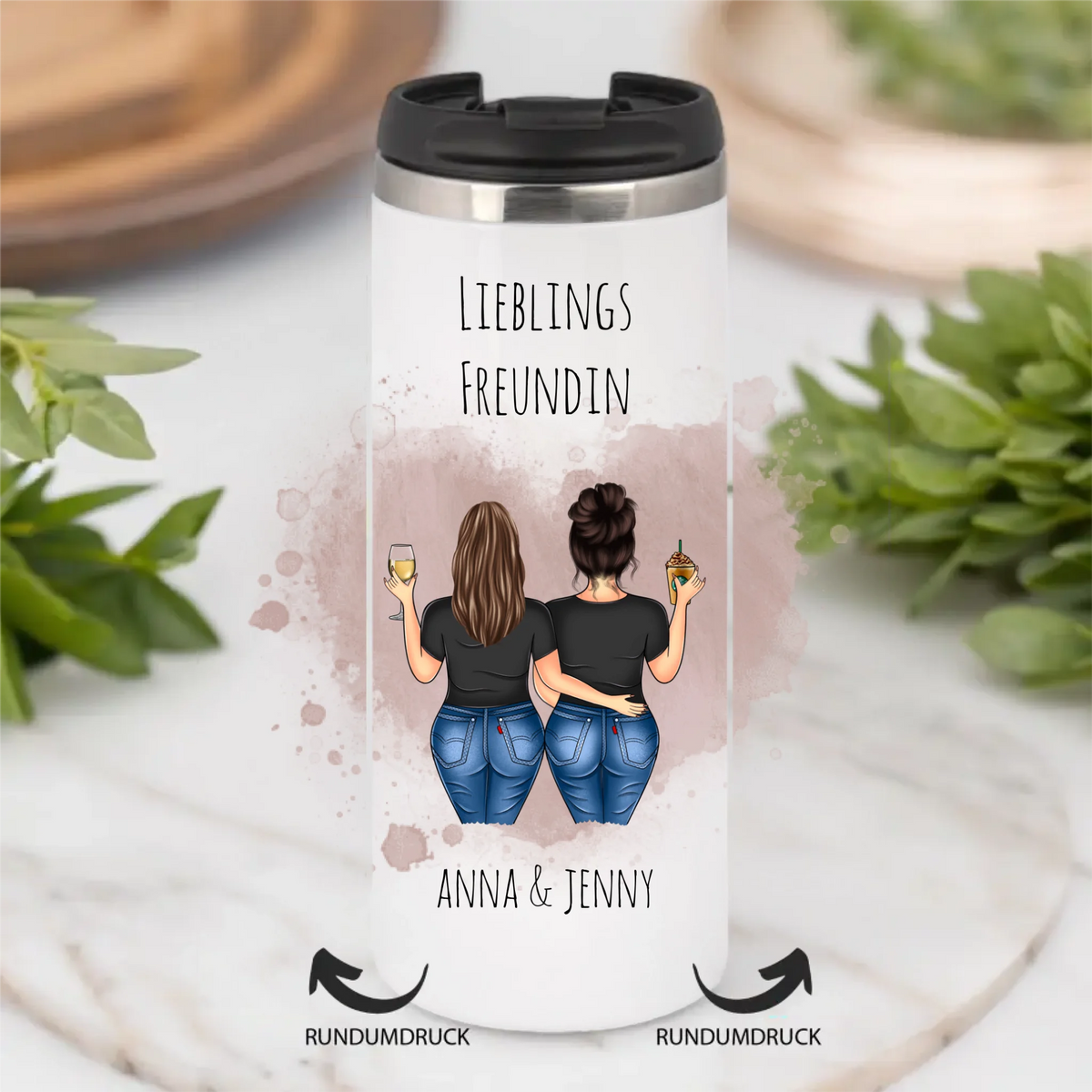 Curvy Freundinnen Tasse / Thermobecher