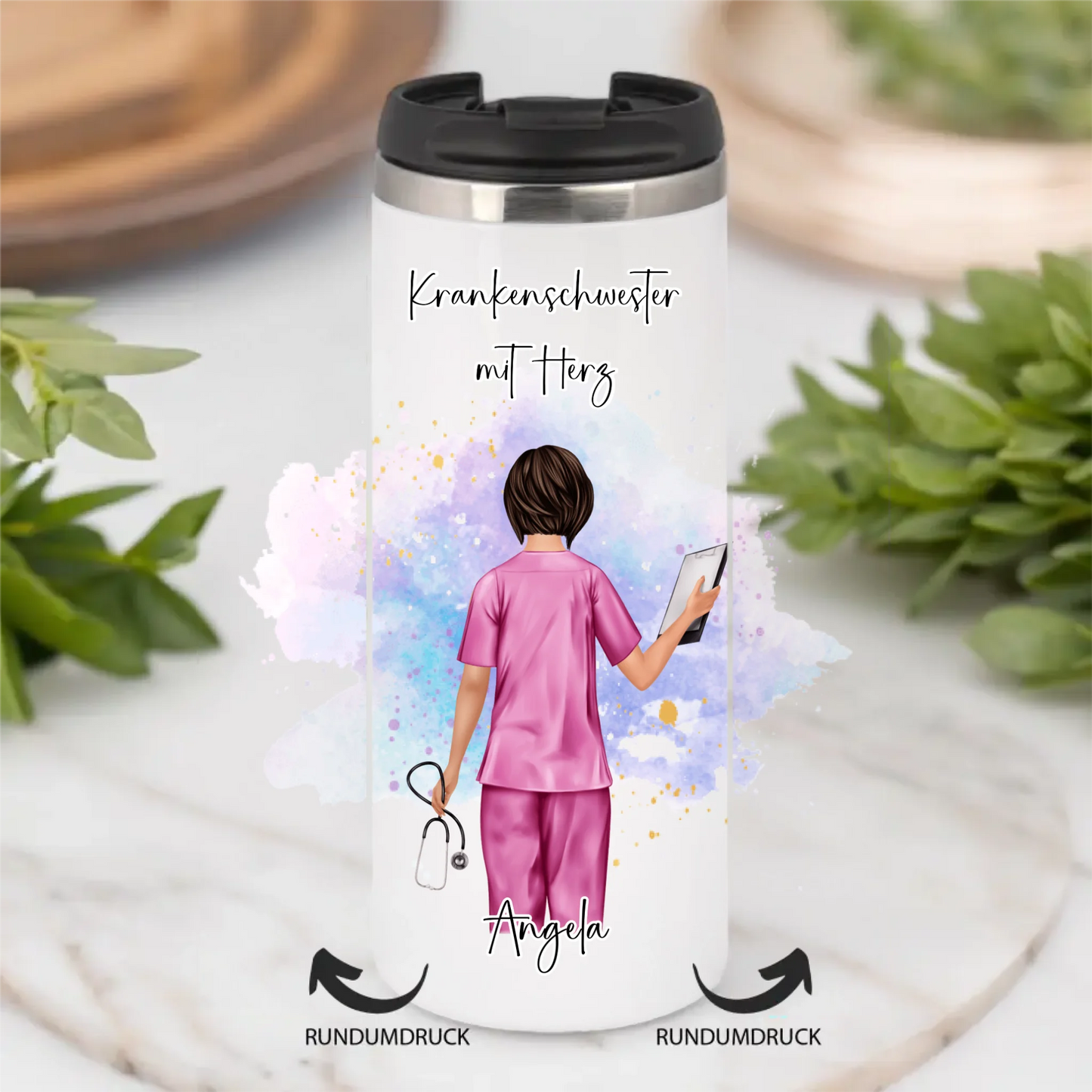 Personalisierte Krankenschwester Tasse / Thermobecher
