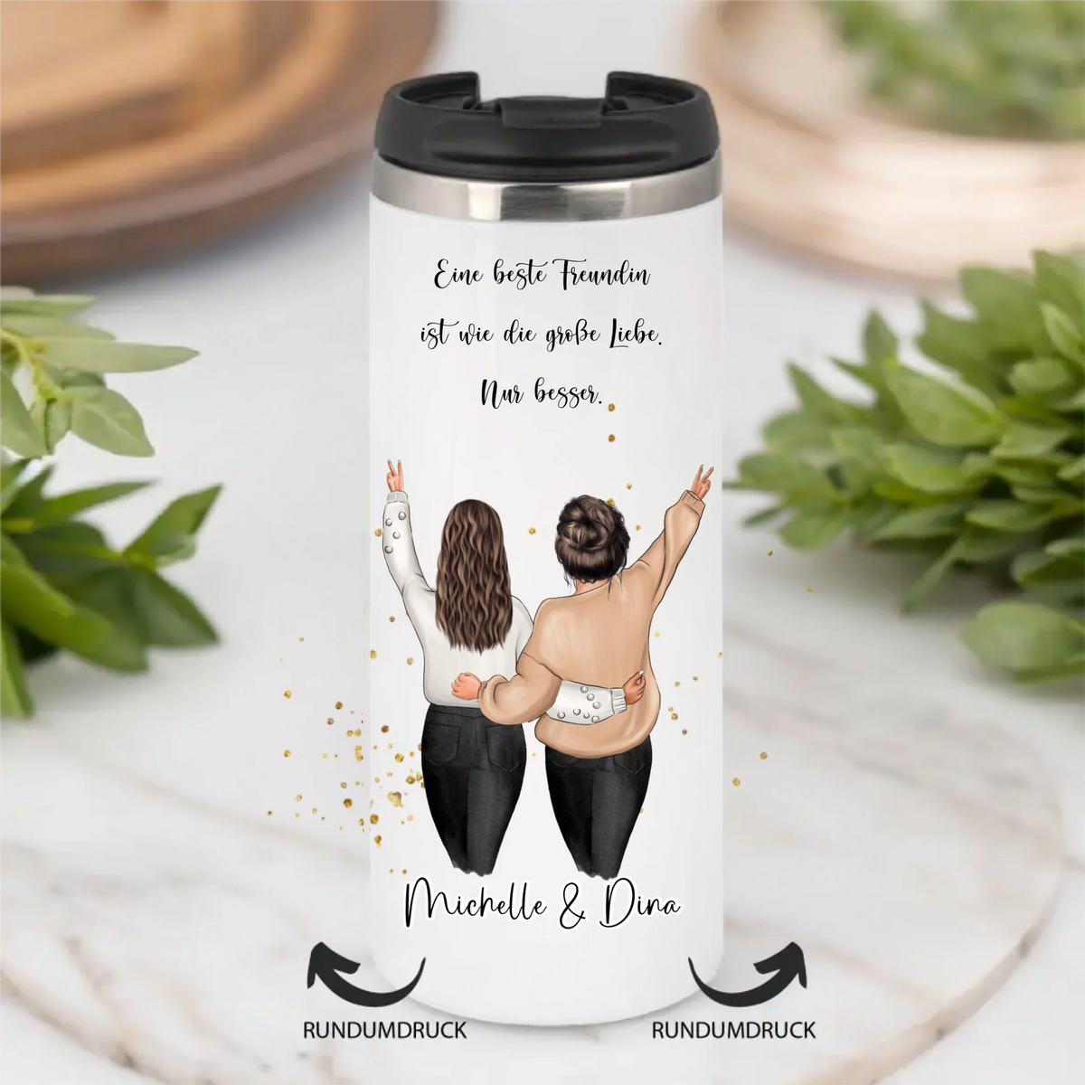 Freundin Tasse / Thermobecher