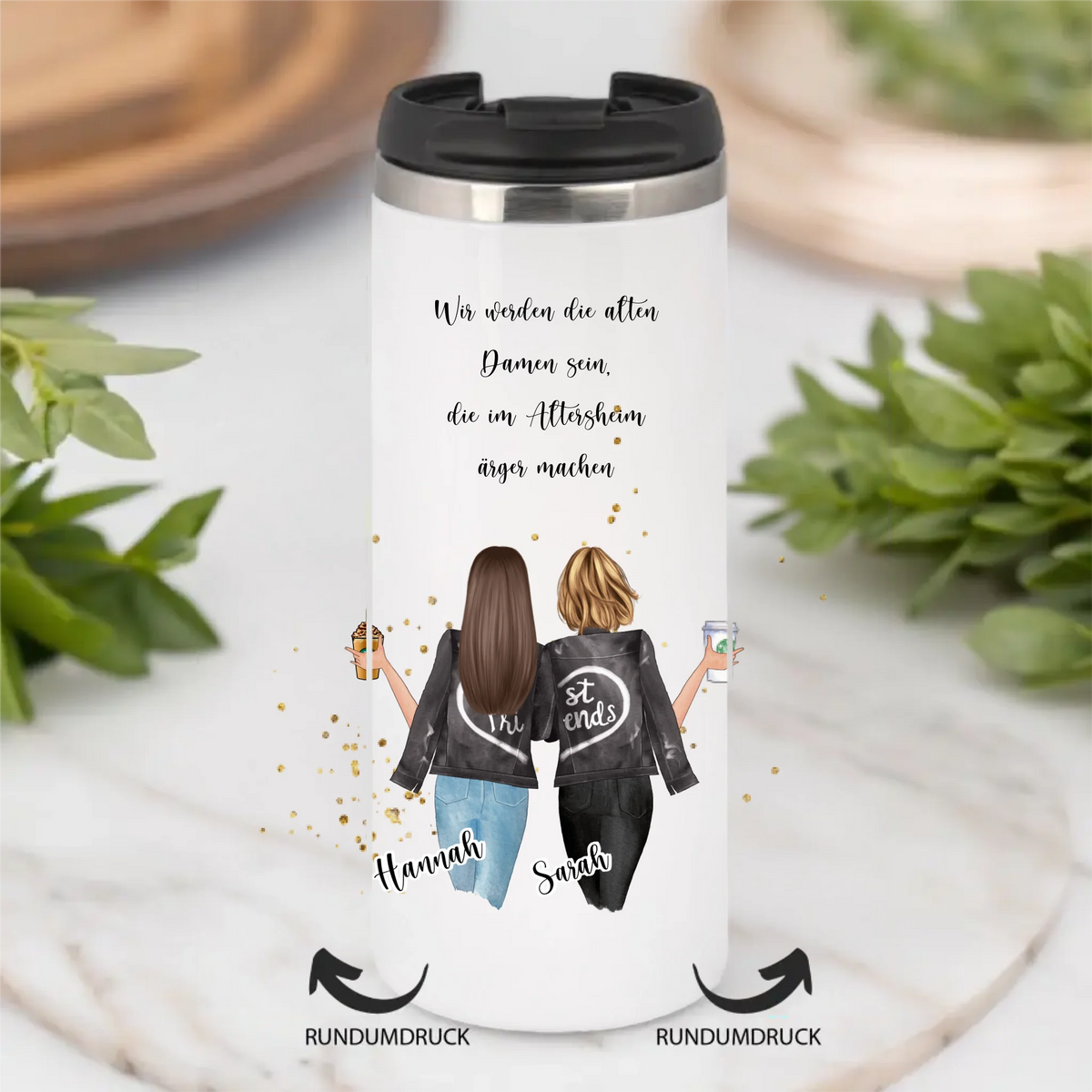 Freundinnen Tasse / Thermobecher