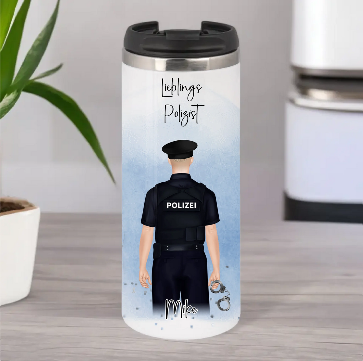 Polizist/Polizistin Tasse / Thermobecher