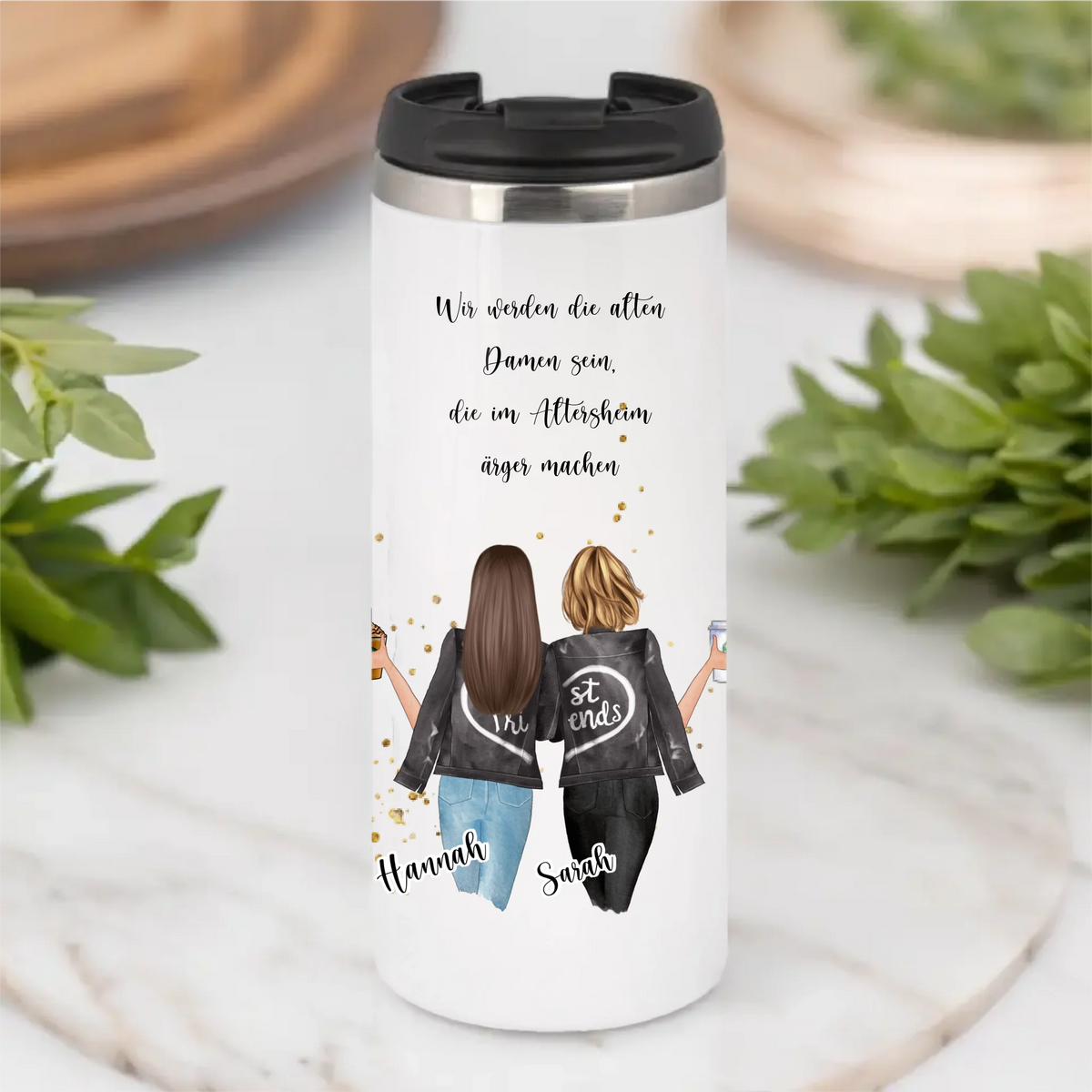 Freundinnen Tasse / Thermobecher