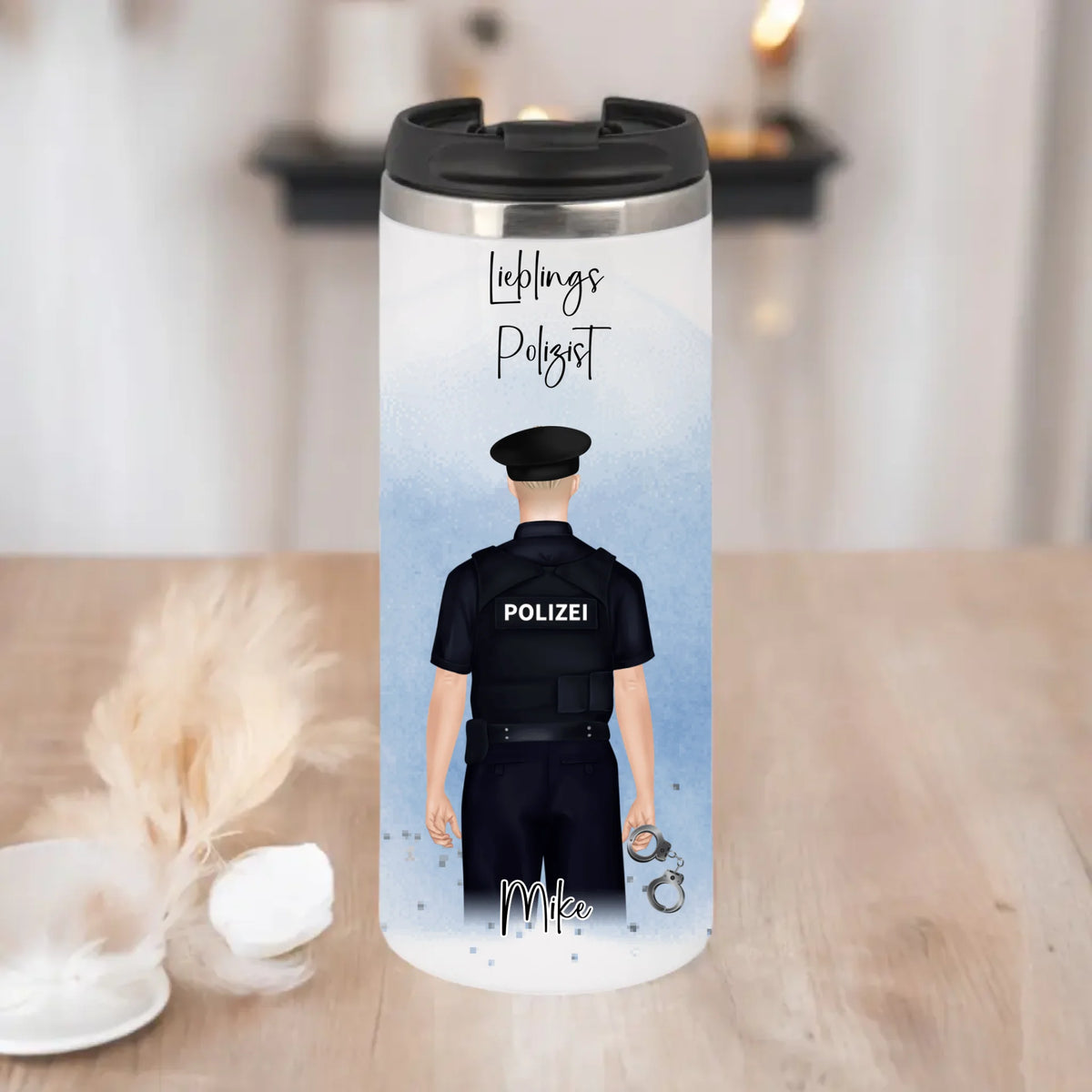 Polizist/Polizistin Tasse / Thermobecher