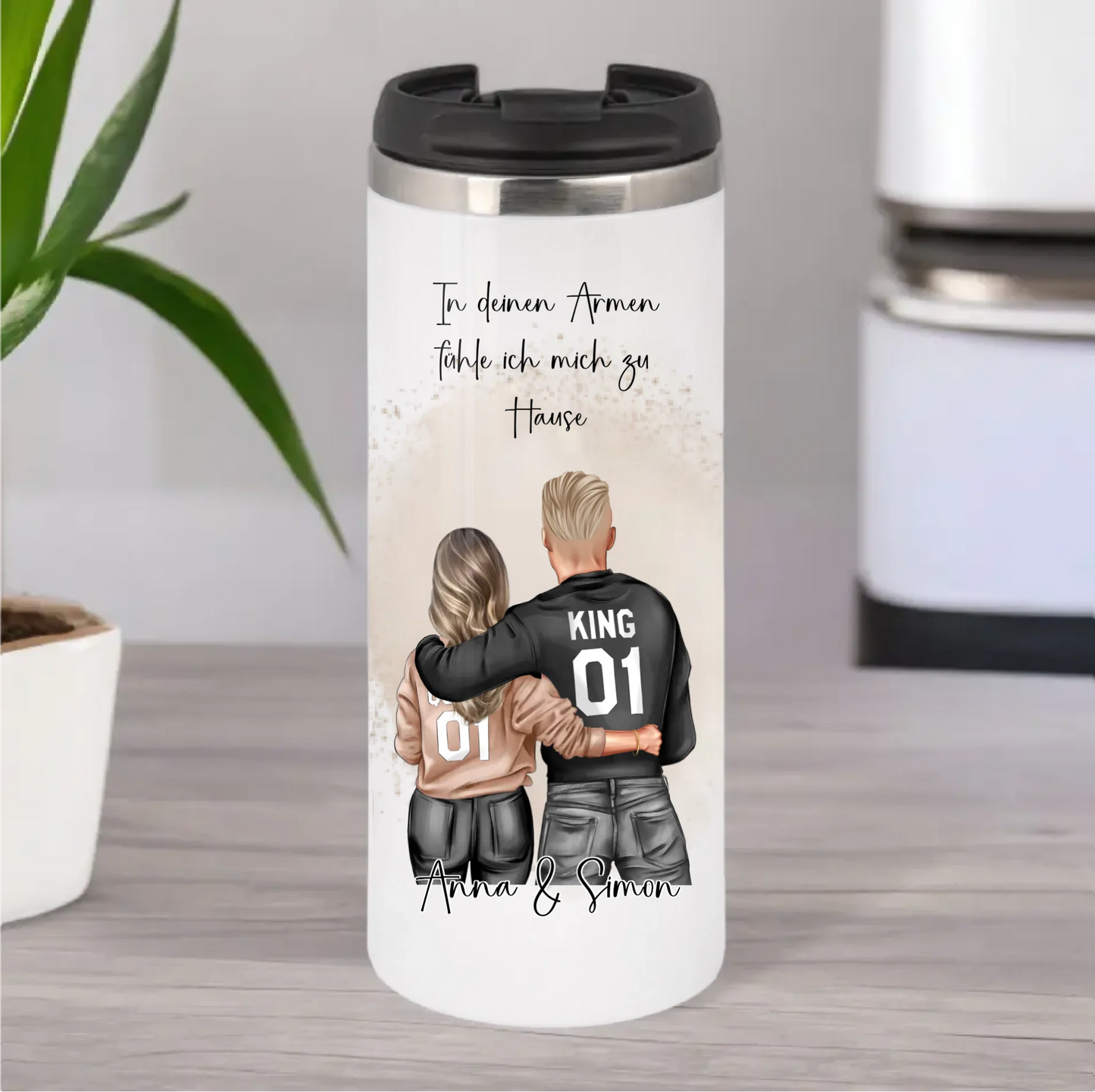 Paar Tasse / Thermobecher, Geschenk Paar, Geschenk Freund, Geschenk Freundin