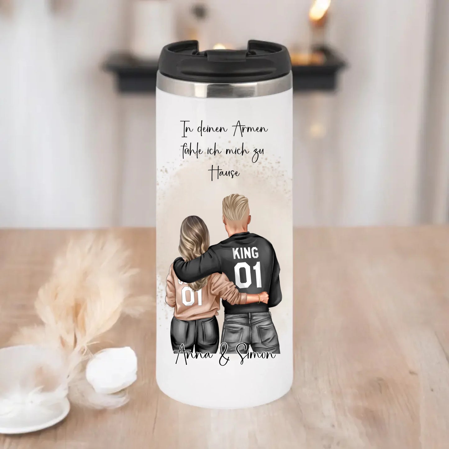 Paar Tasse / Thermobecher, Geschenk Paar, Geschenk Freund, Geschenk Freundin