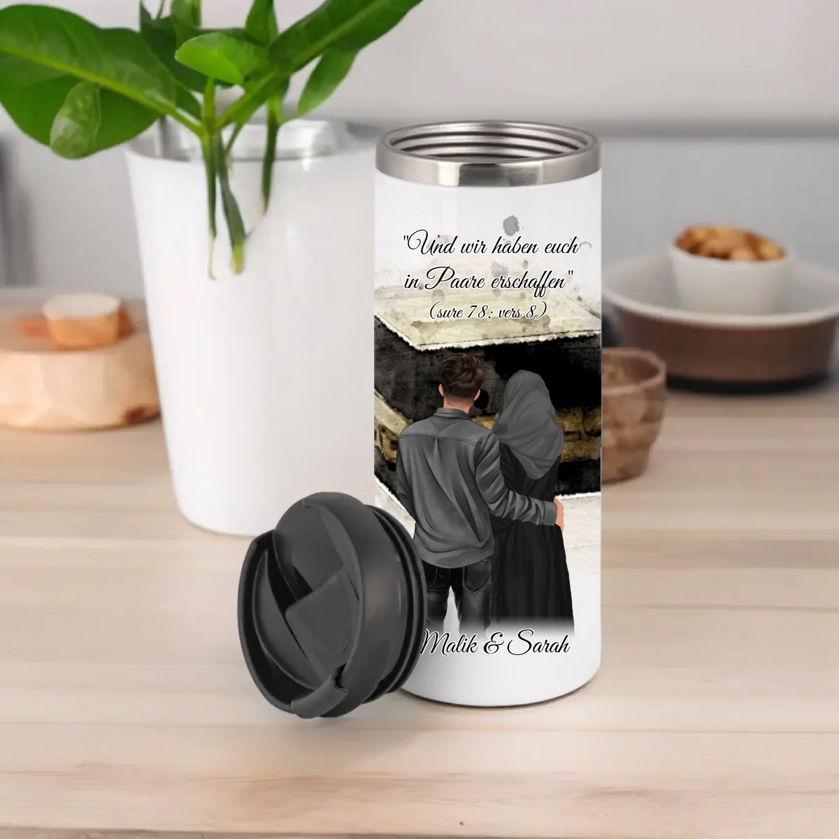 Muslim Couple Tasse / Thermobecher