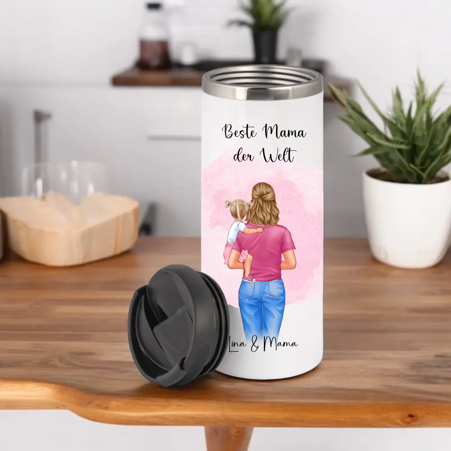 Mama mit 1 oder 2 Babys Tasse / Thermobecher