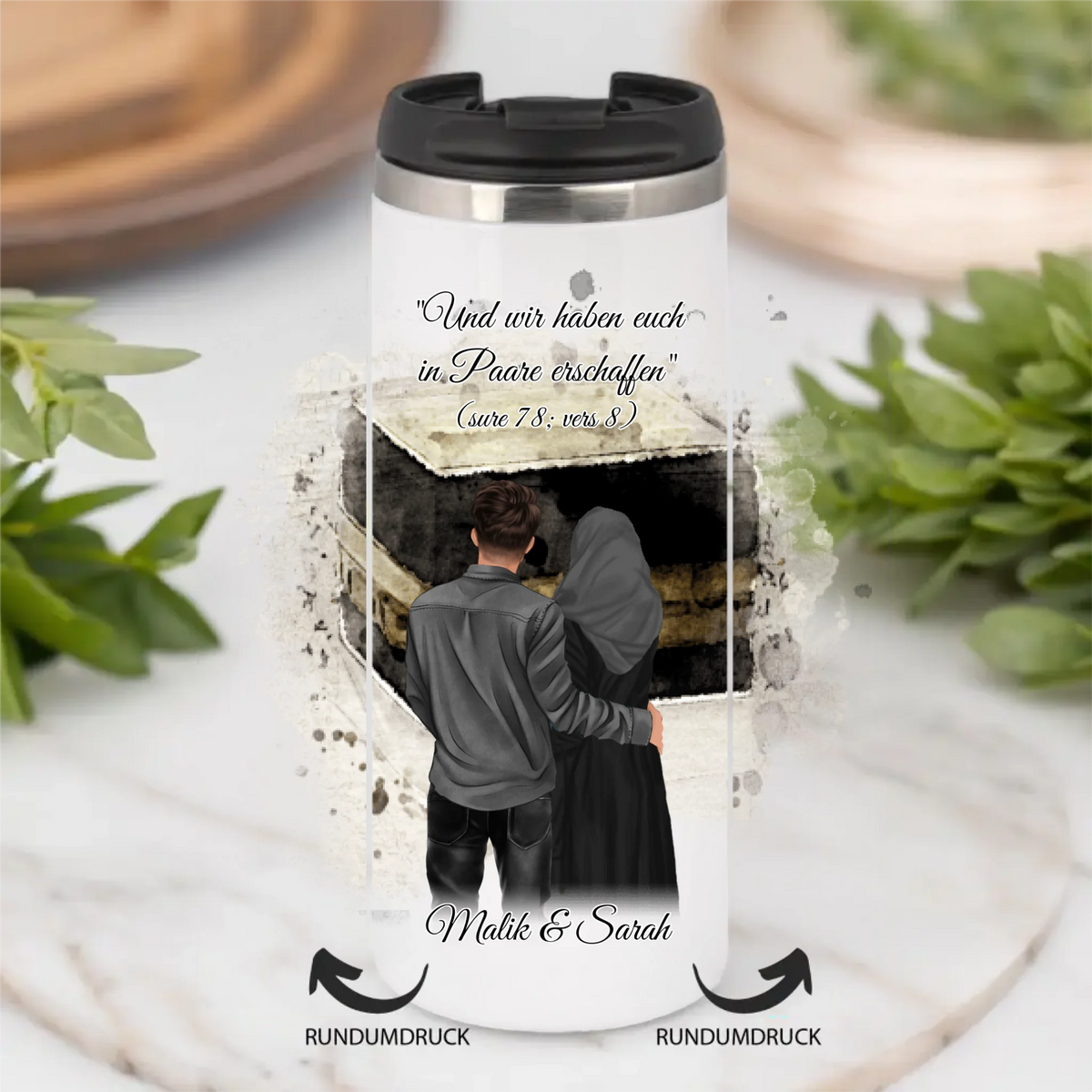 Muslim Couple Tasse / Thermobecher