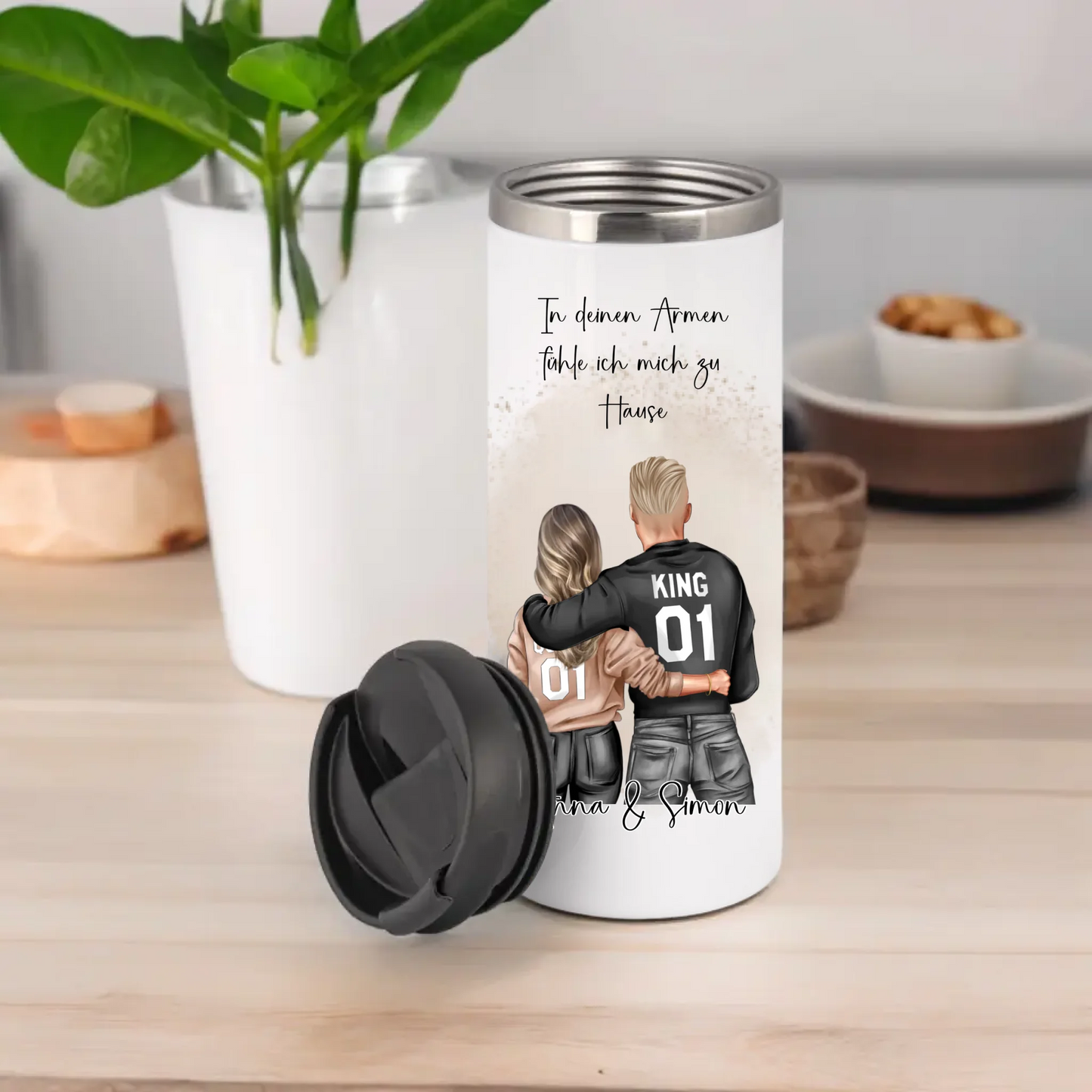 Paar Tasse / Thermobecher, Geschenk Paar, Geschenk Freund, Geschenk Freundin