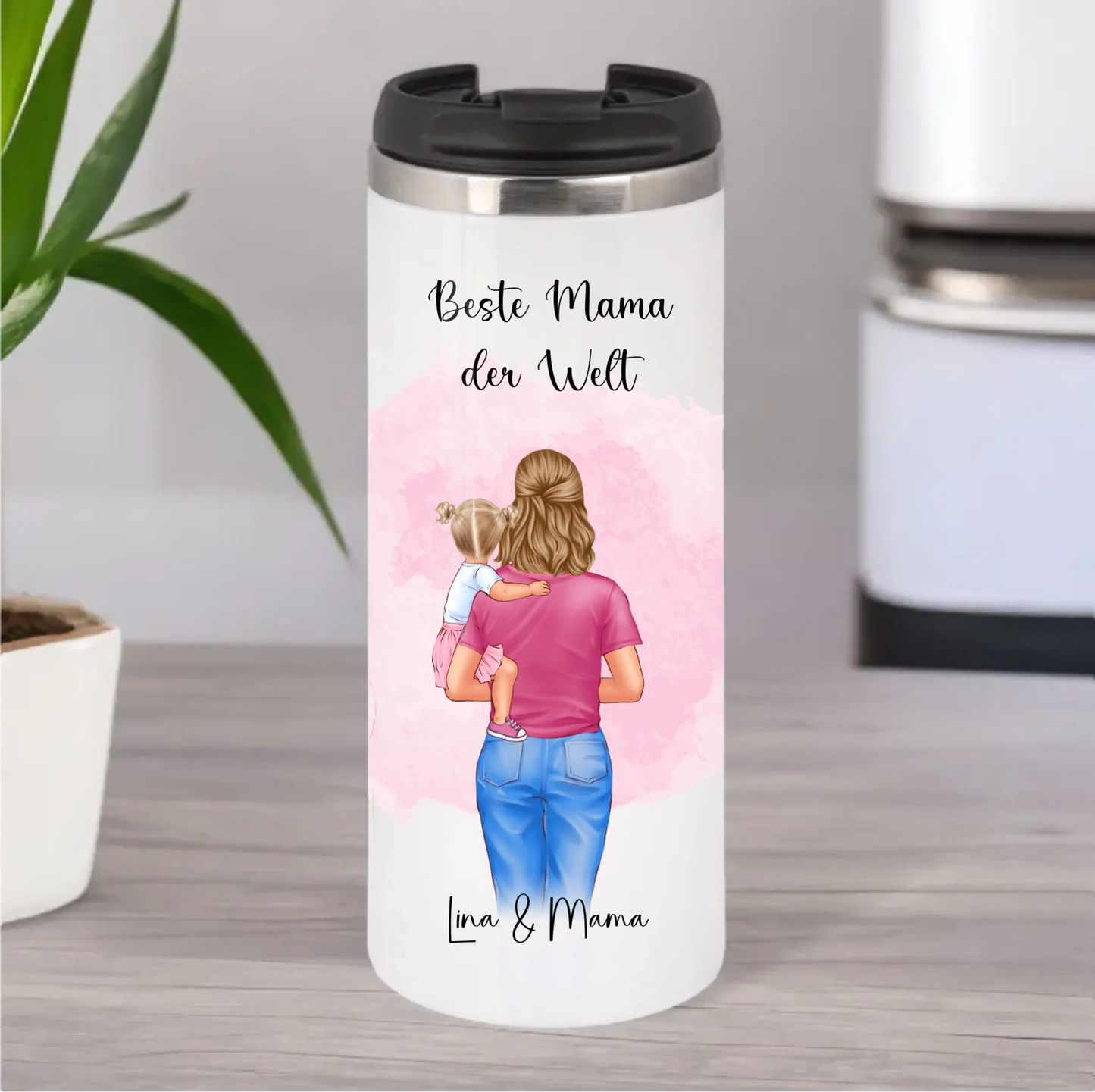 Mama mit 1 oder 2 Babys Tasse / Thermobecher