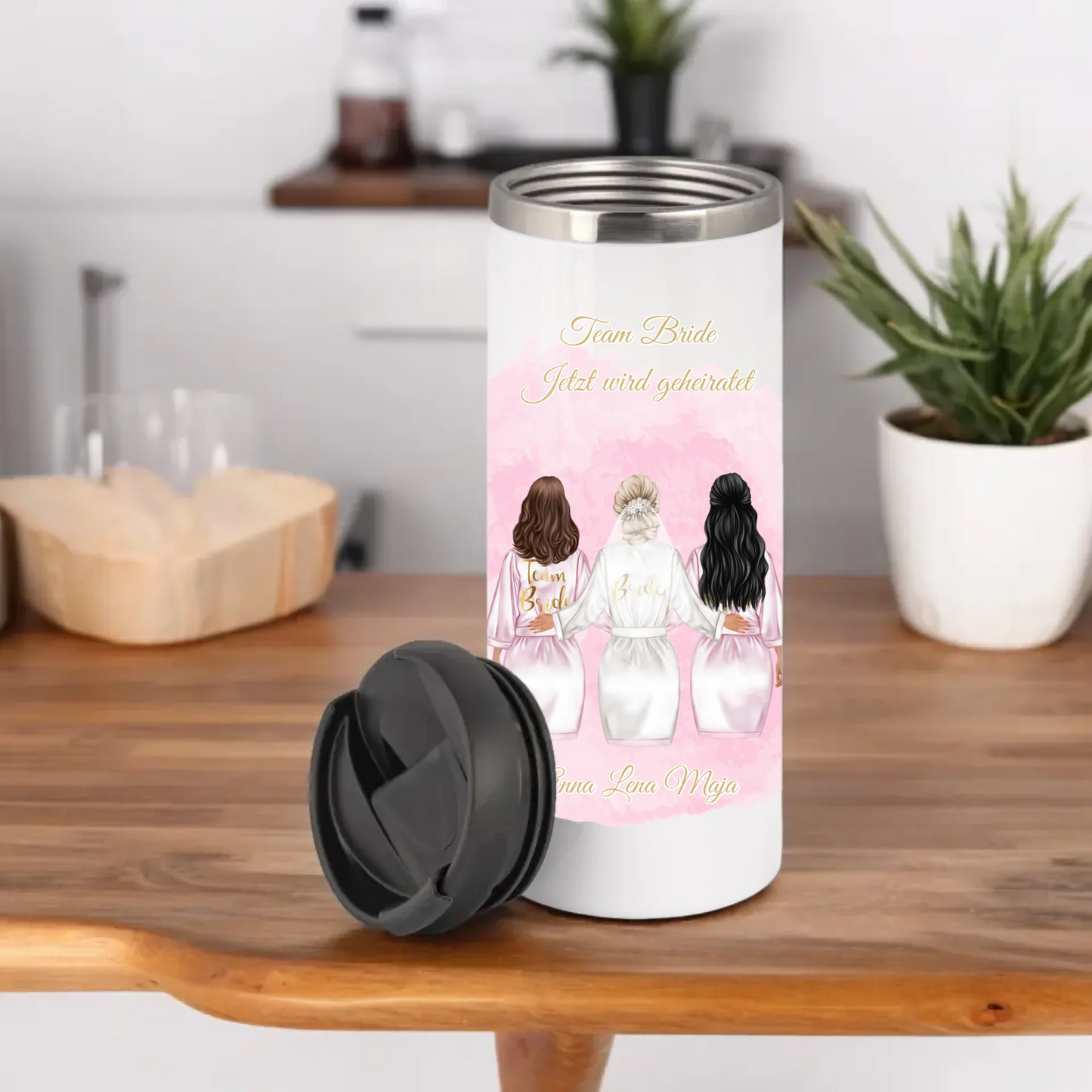 Braut 2-5 Freundinnen Tasse / Thermobecher