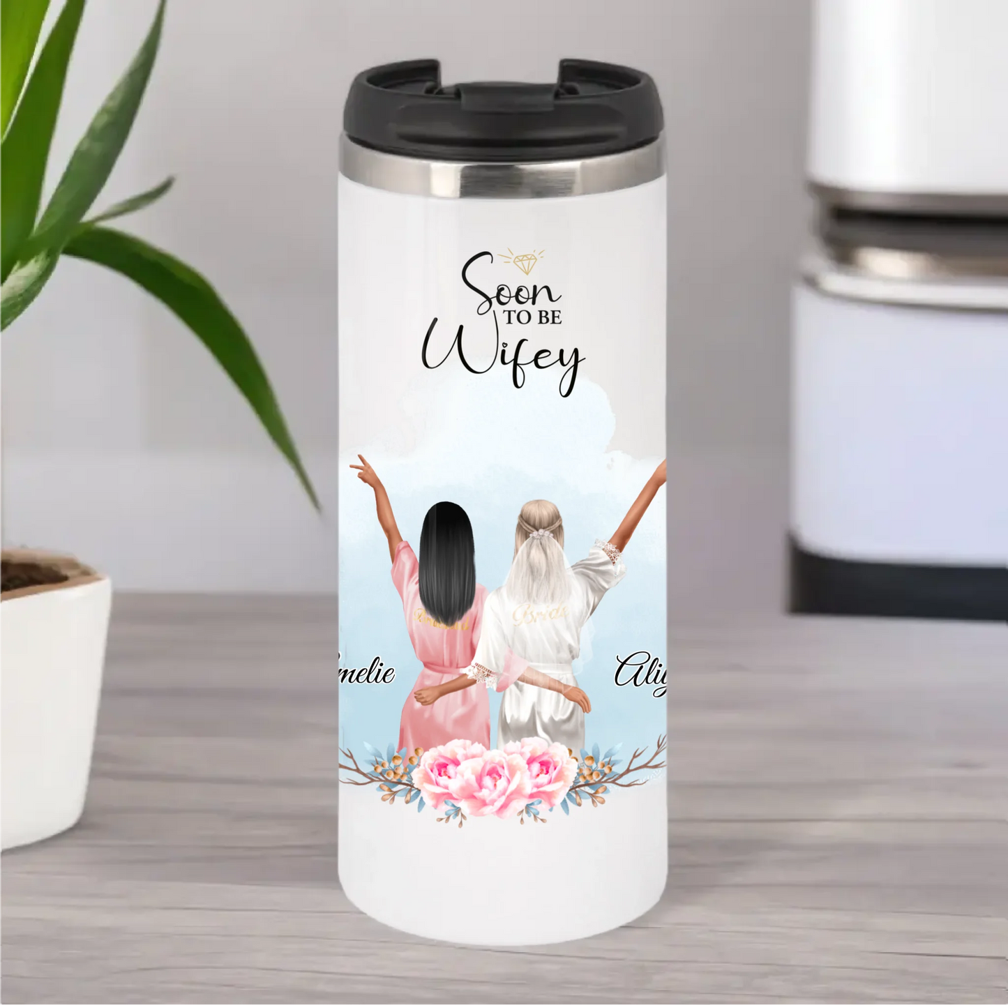 Braut & Freundin Tasse / Thermobecher