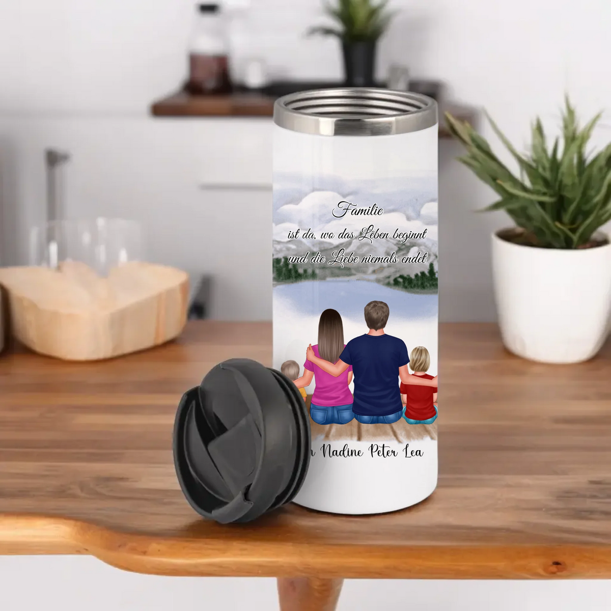 3-4 Personen Familien (+ Haustier) Tasse / Thermobecher