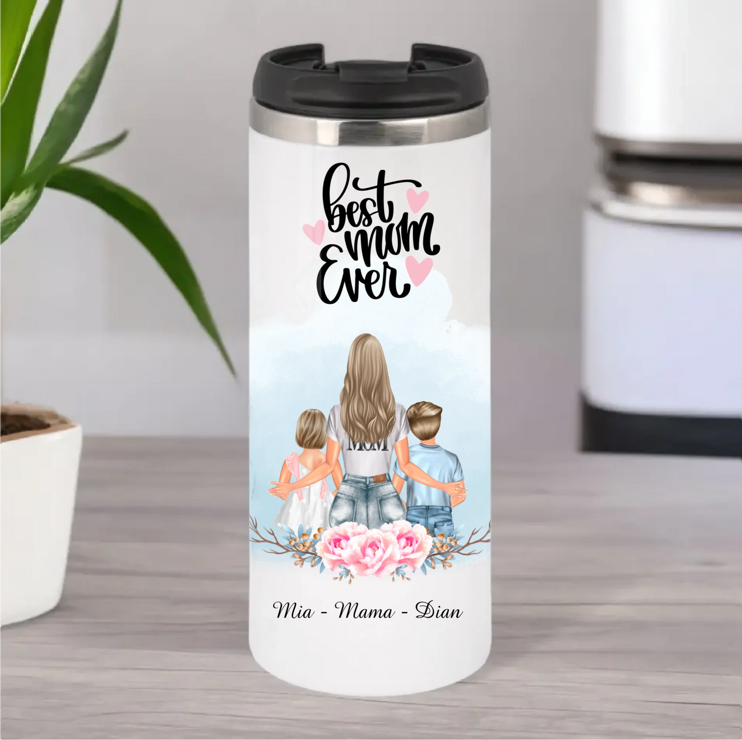 Mama & Kinder Tasse / Thermobecher