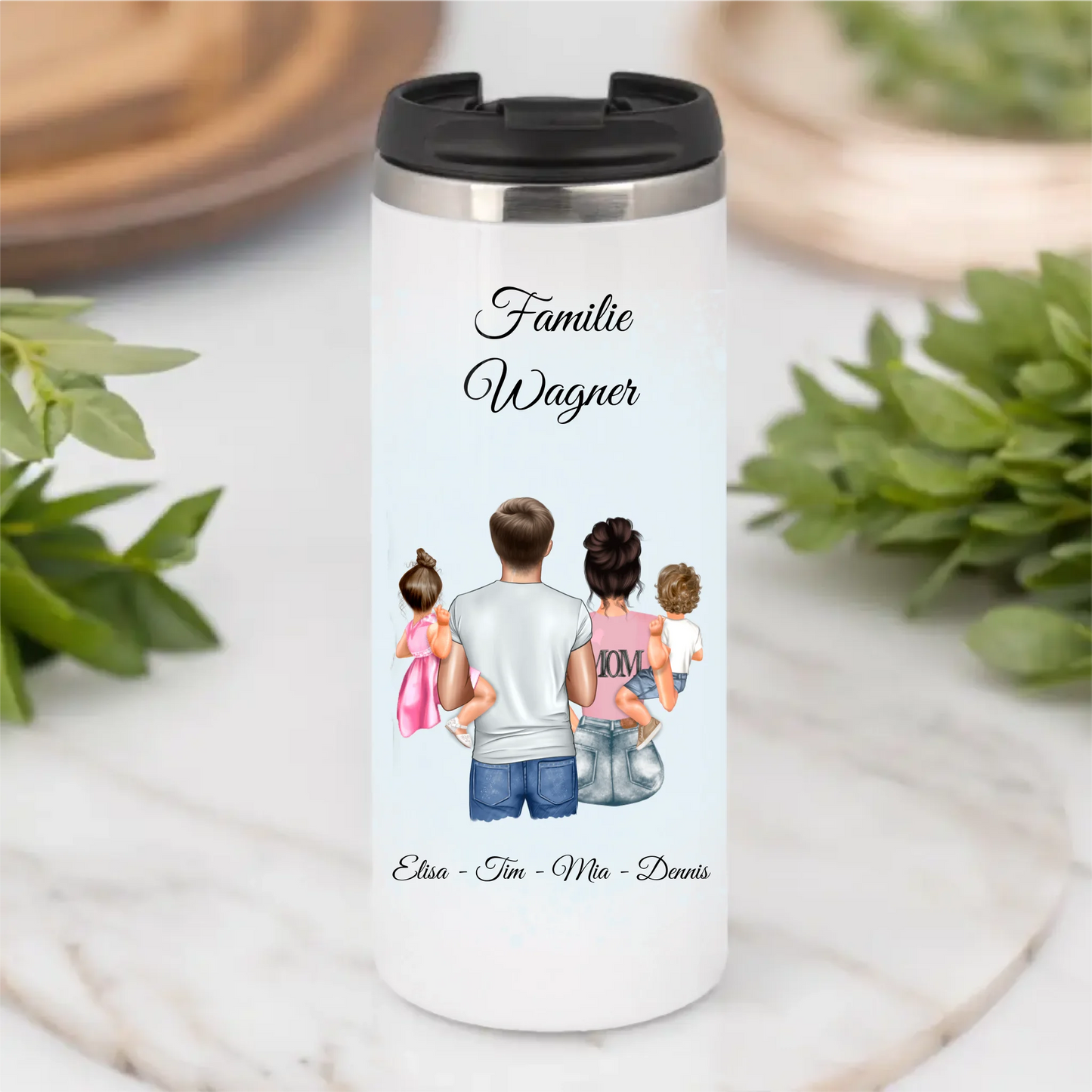Mama Papa & 2 Babys Tasse / Thermobecher