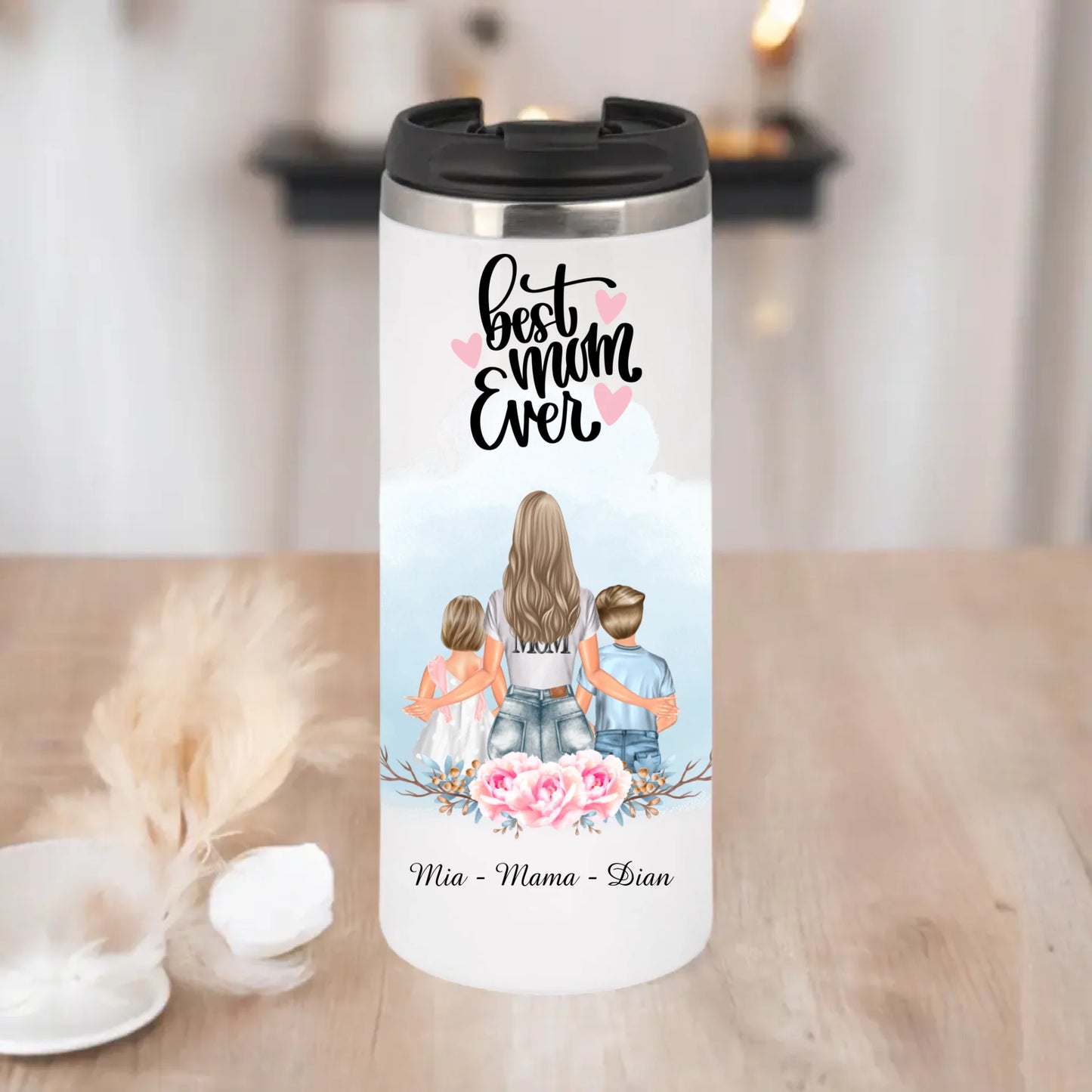 Mama & Kinder Tasse / Thermobecher
