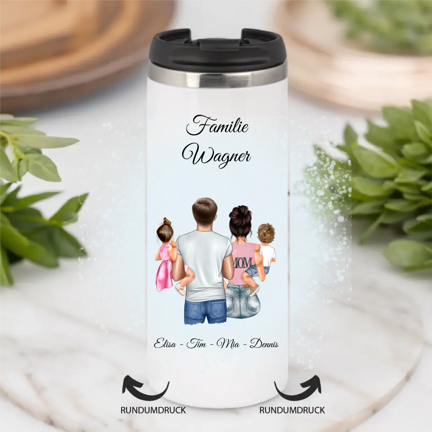 Mama Papa & 2 Babys Tasse / Thermobecher