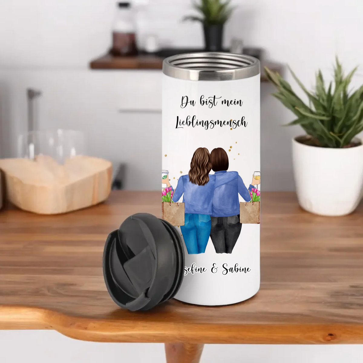 Personalisierte Freundin Tasse / Thermobecher