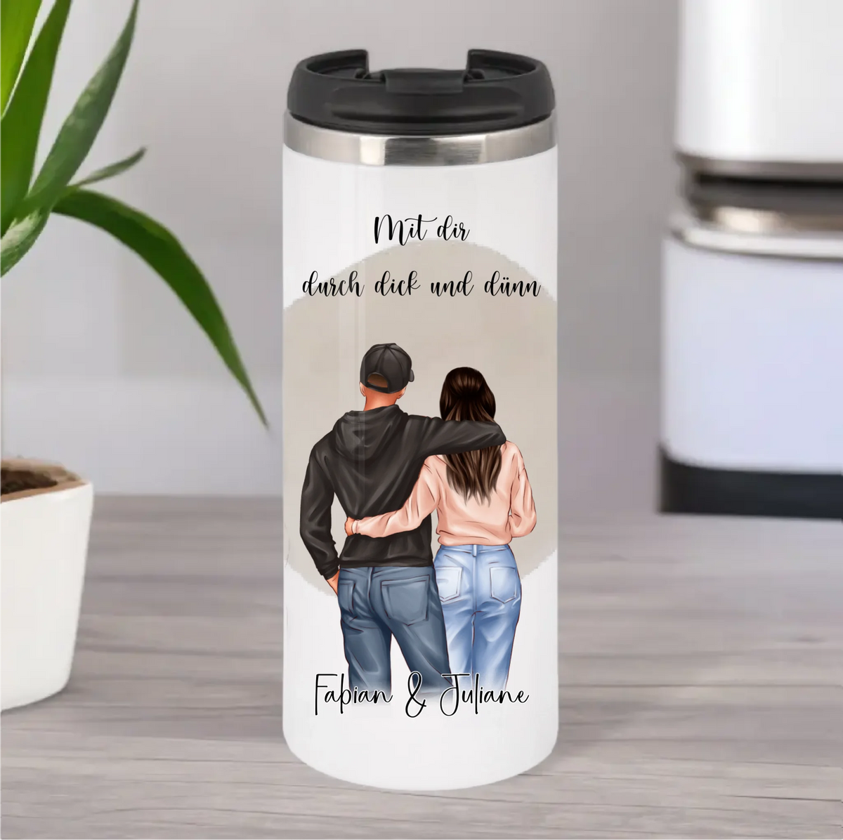 Personalisierte Paar Tasse / Thermobecher