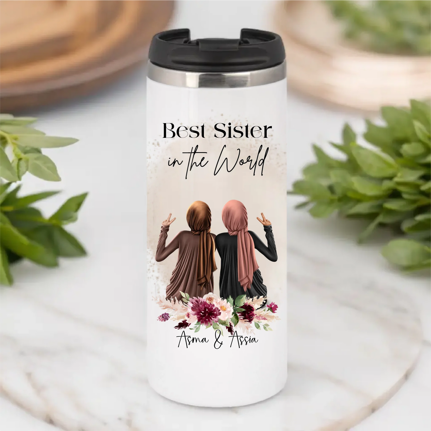 Hijab/Haare 2-4 Freundinnen Tasse / Thermobecher