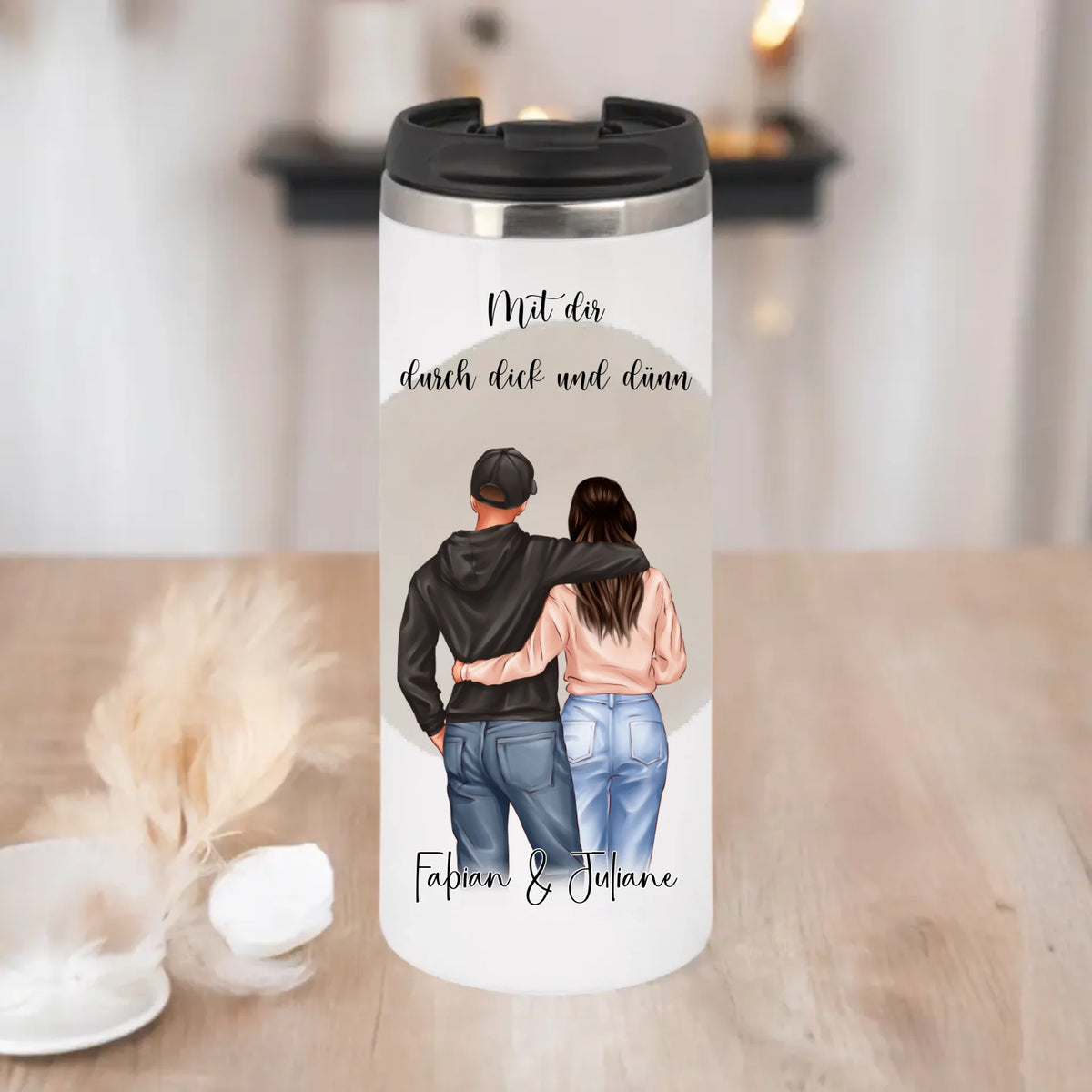 Personalisierte Paar Tasse / Thermobecher