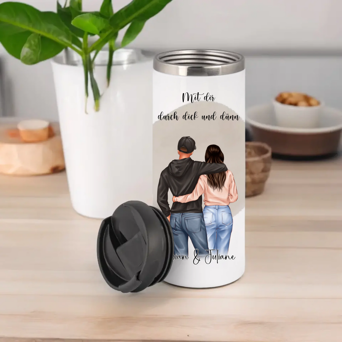 Personalisierte Paar Tasse / Thermobecher
