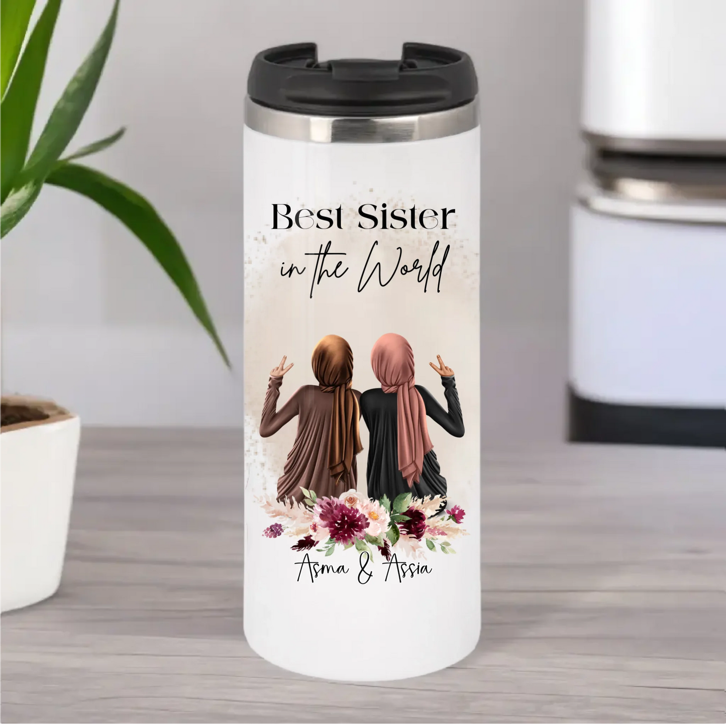Hijab/Haare 2-4 Freundinnen Tasse / Thermobecher