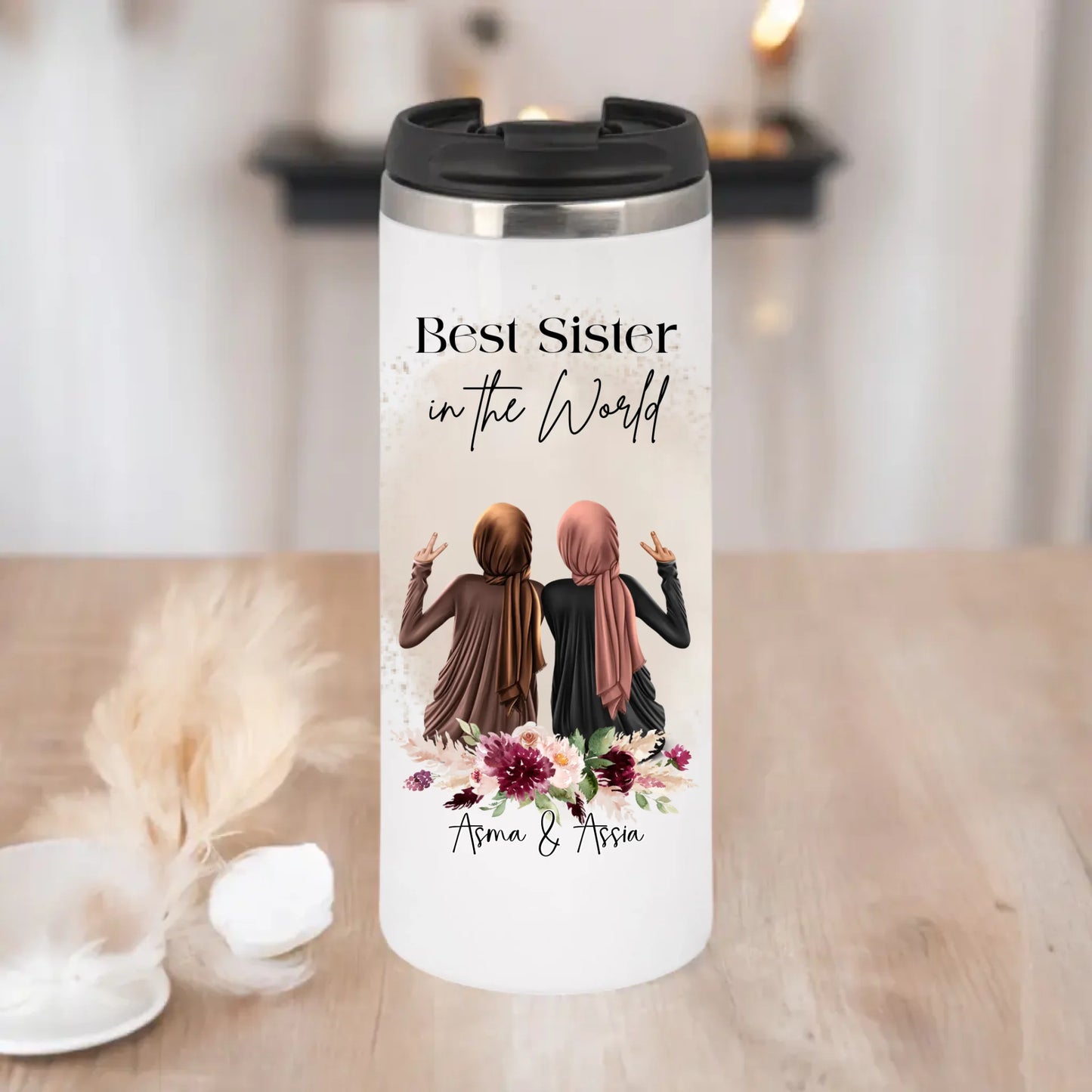 Hijab/Haare 2-4 Freundinnen Tasse / Thermobecher