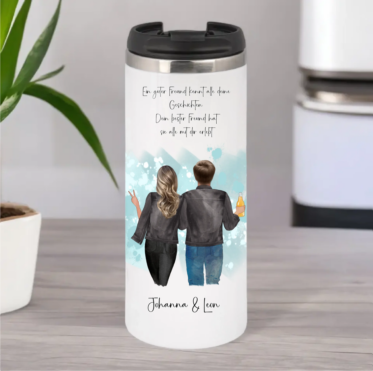 Bester Freund & Beste Freundin Tasse / Thermobecher