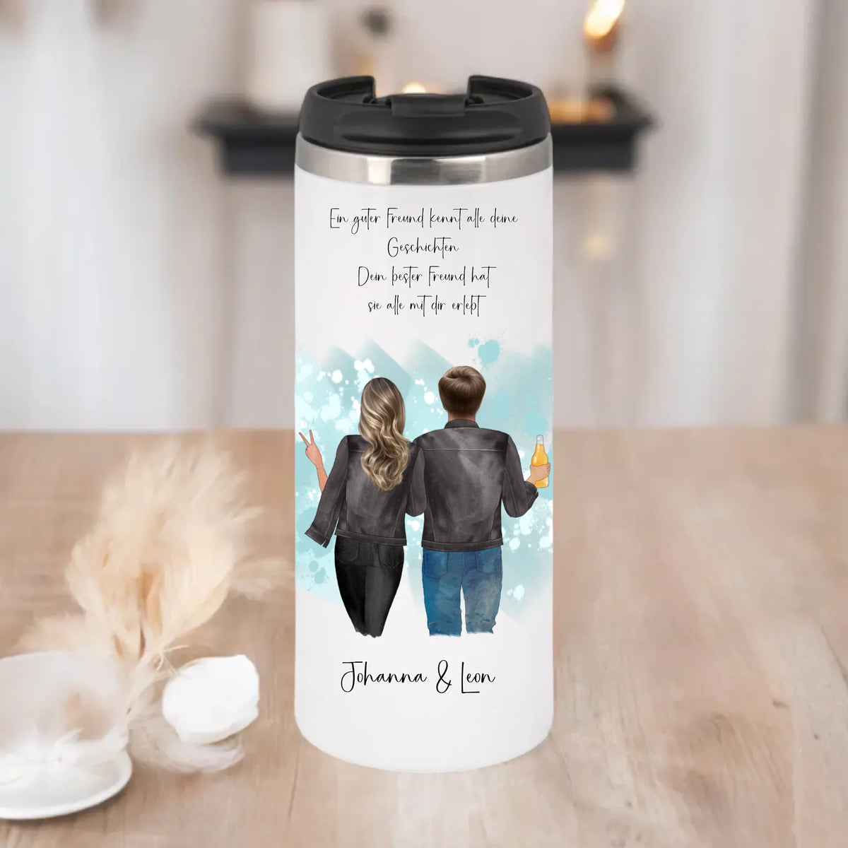 Bester Freund & Beste Freundin Tasse / Thermobecher