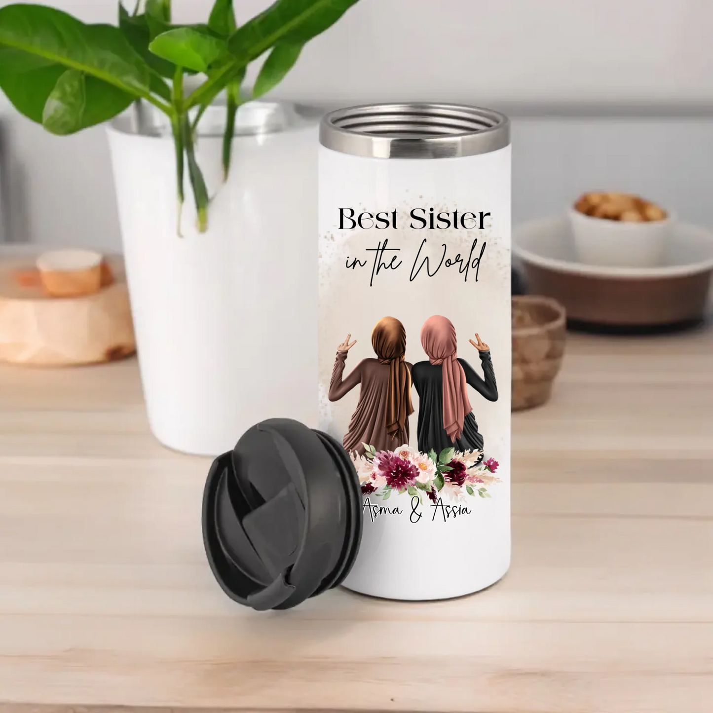 Hijab/Haare 2-4 Freundinnen Tasse / Thermobecher