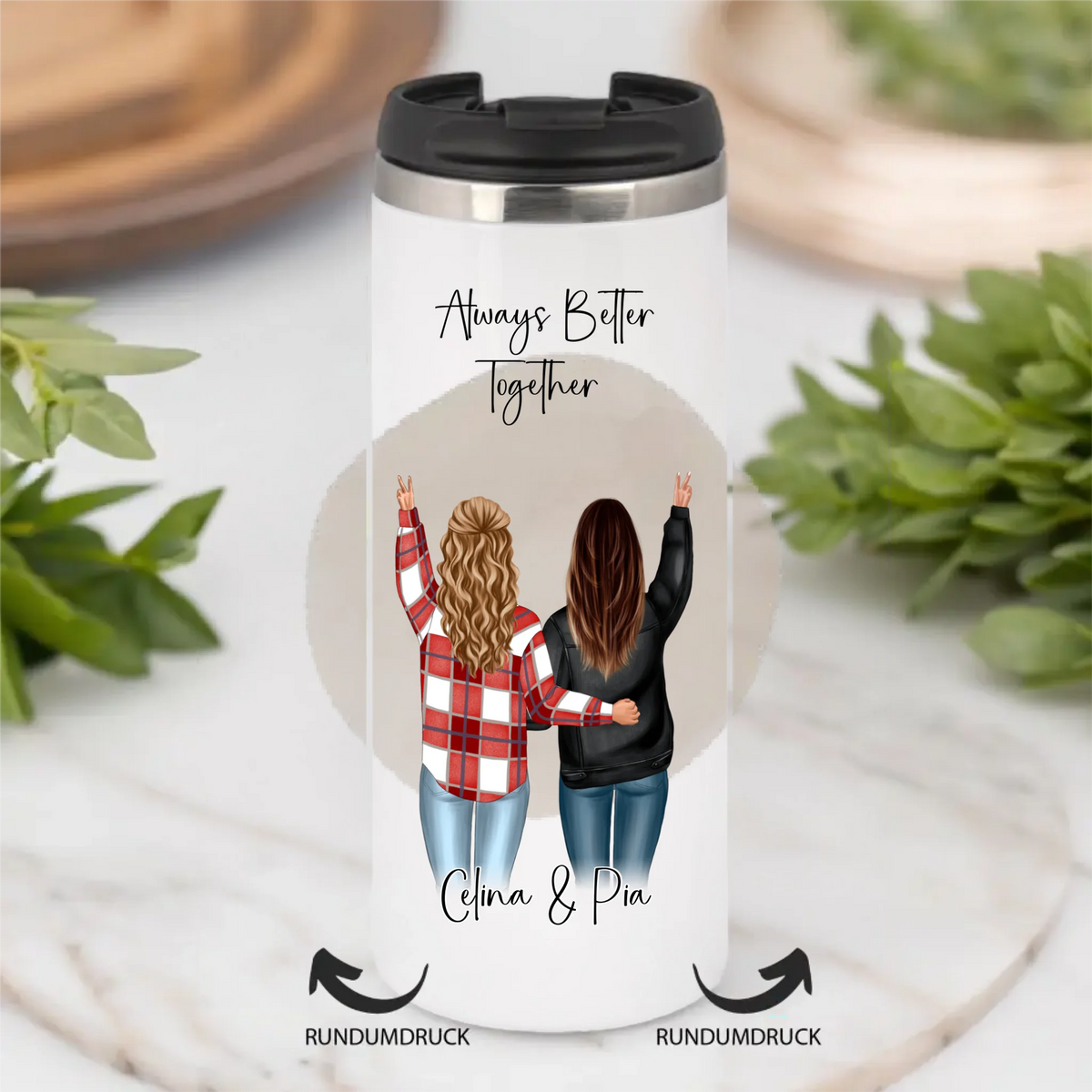 Freundin Tasse / Thermobecher